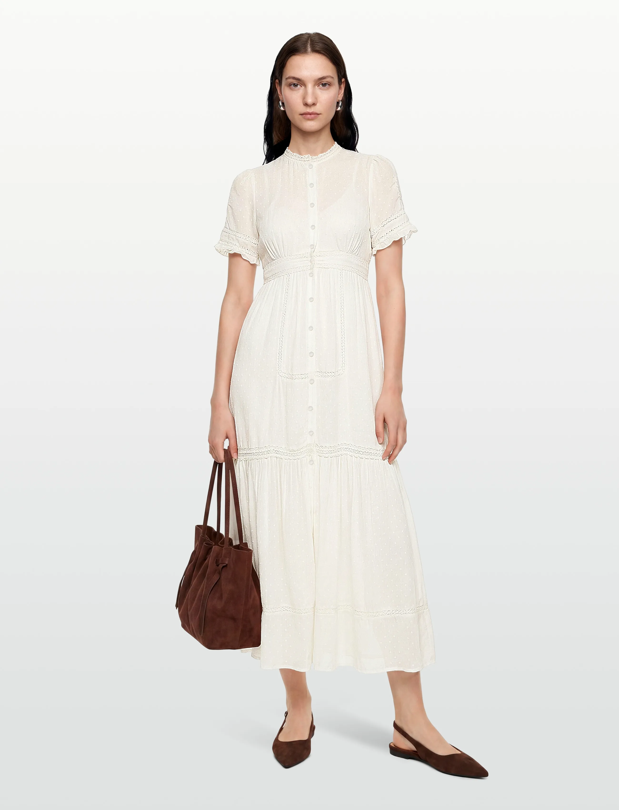 Love Lolina Madison Maxi Dress, S, Dresses, Weiß - Frauen
