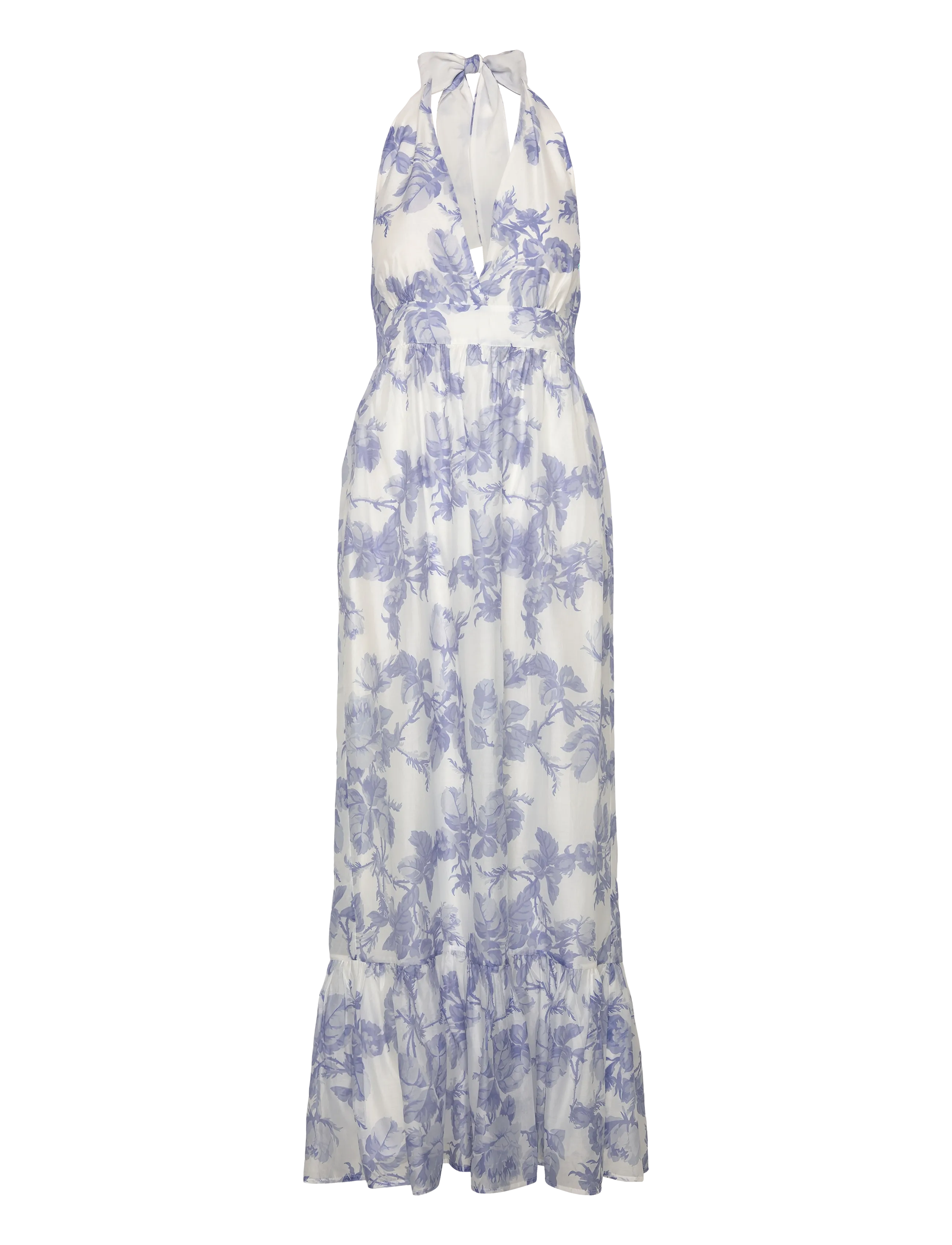 Love Lolina Tulip Maxi Dress - Kläder - BLUEBELL BLISS / white