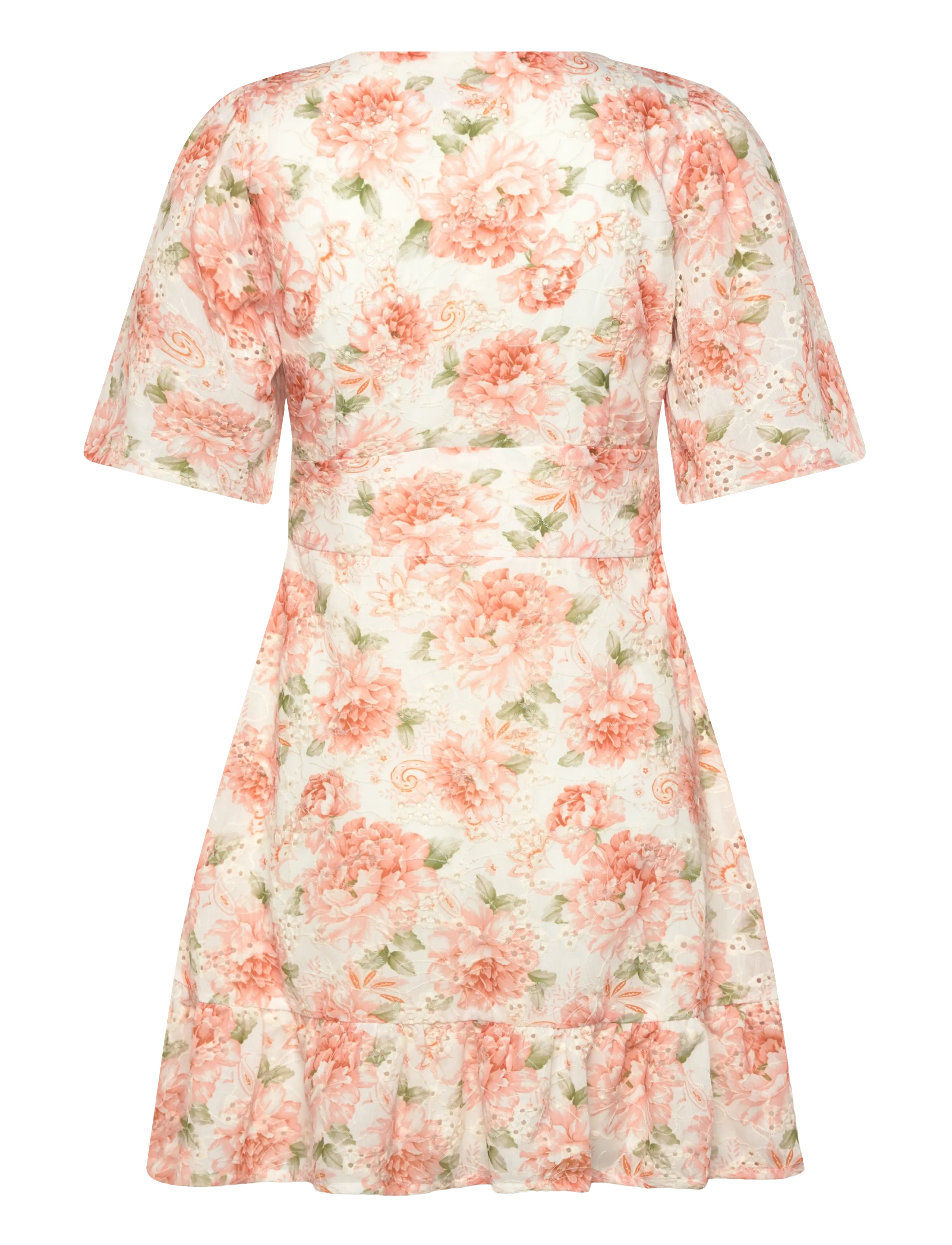 Love Lolina - Celina Mini Dress - sommerkleider - peony pop orange - 2