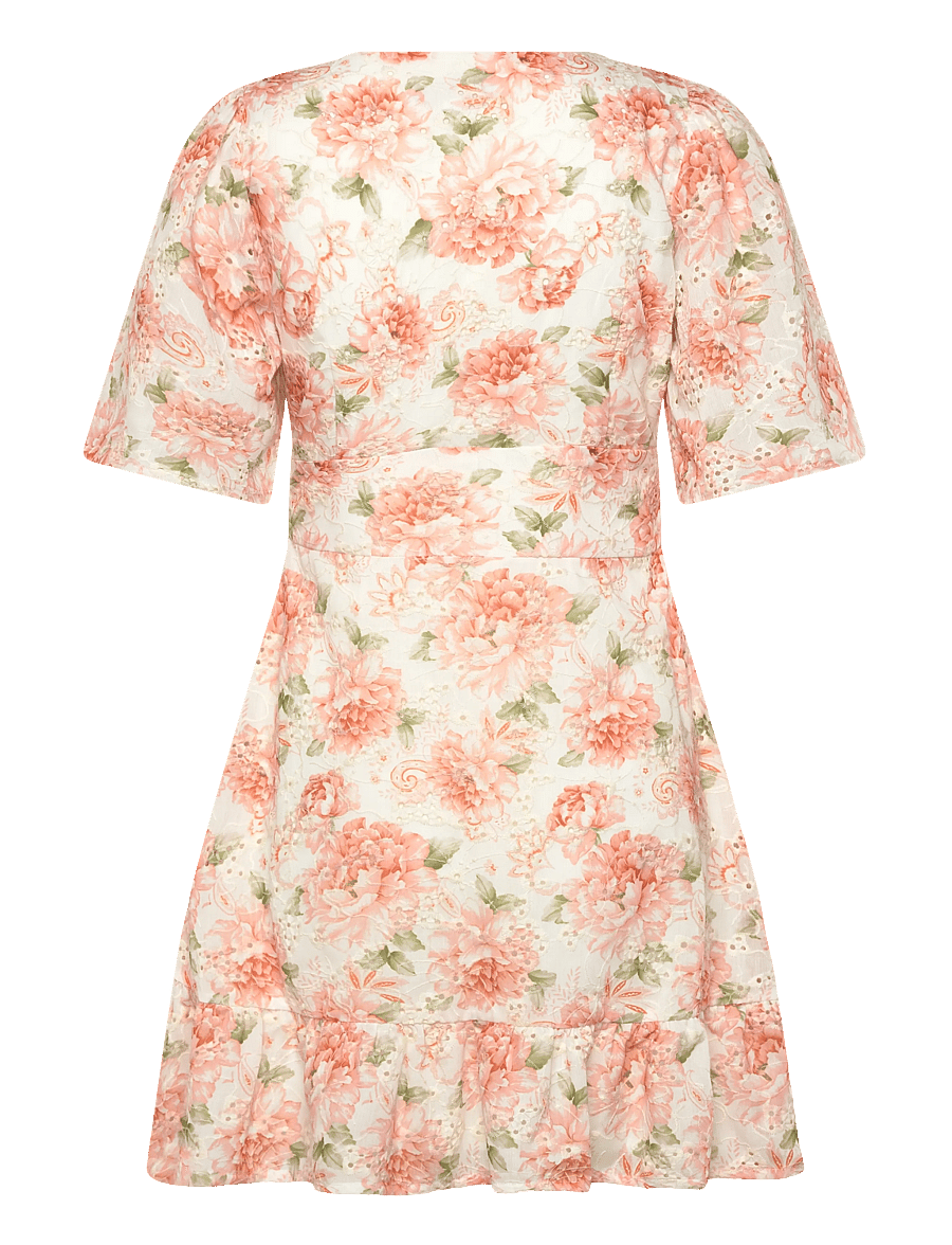 Love Lolina - Celina Mini Dress - sommerkleider - peony pop orange - 2