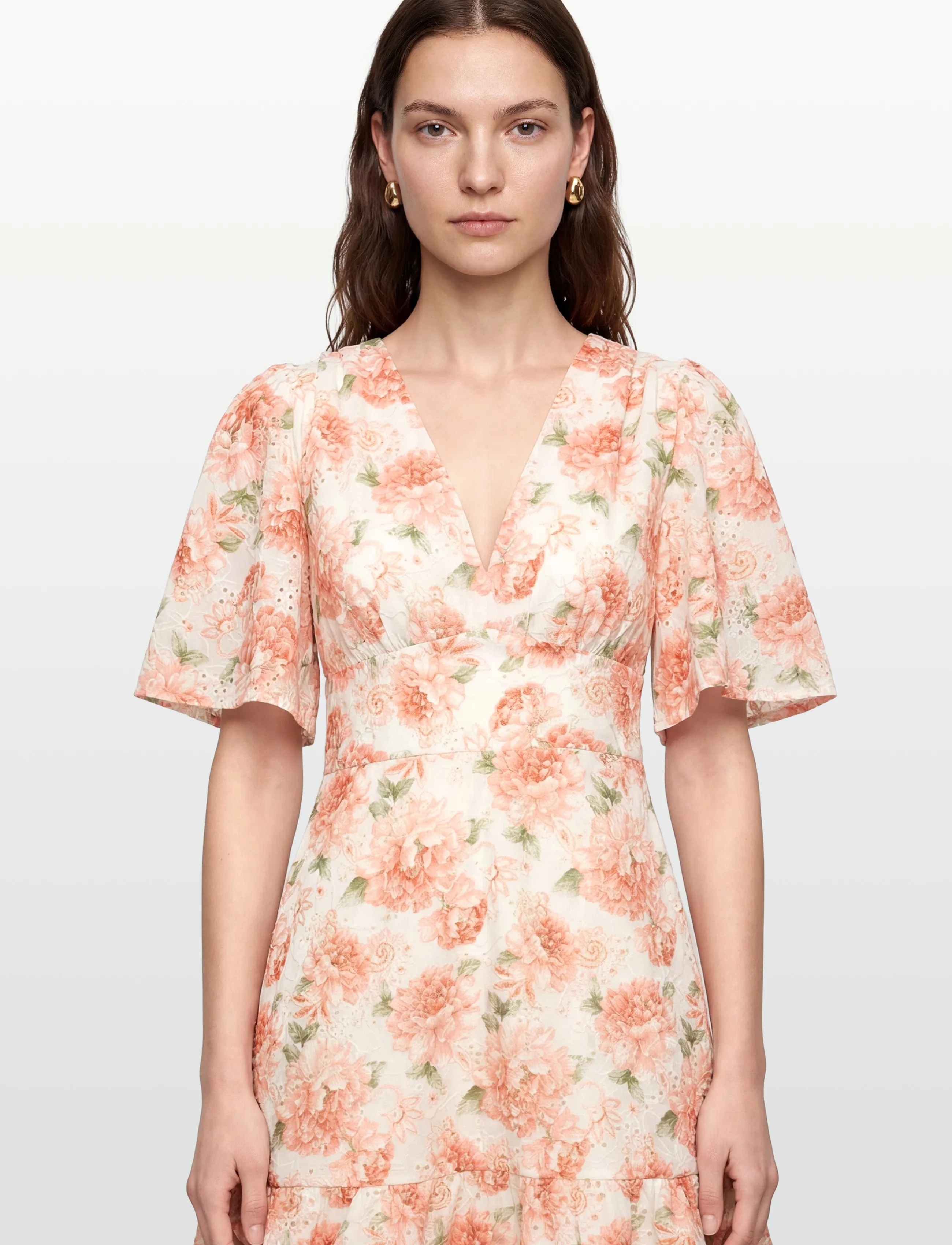 Love Lolina - Celina Mini Dress - sommerkleider - peony pop orange - 3