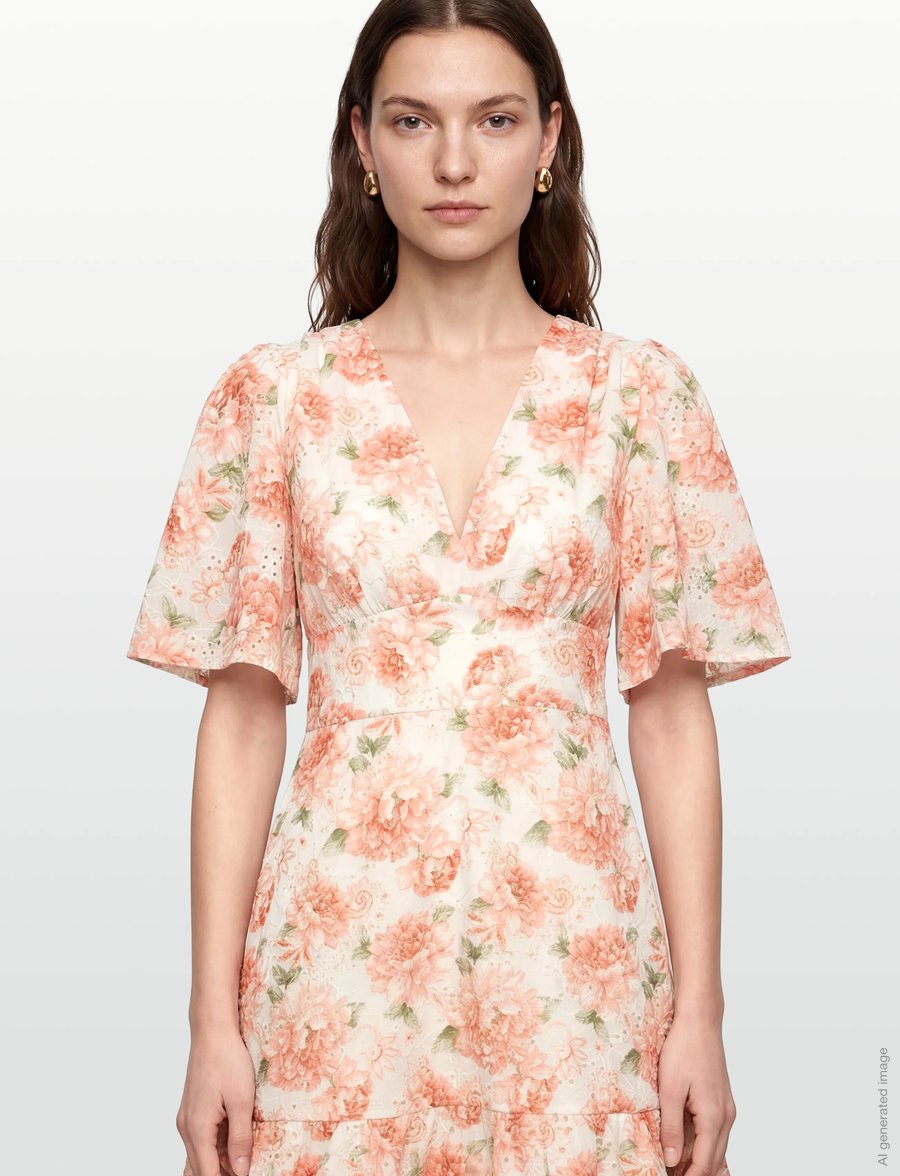 Love Lolina - Celina Mini Dress - sommerkleider - peony pop orange - 3