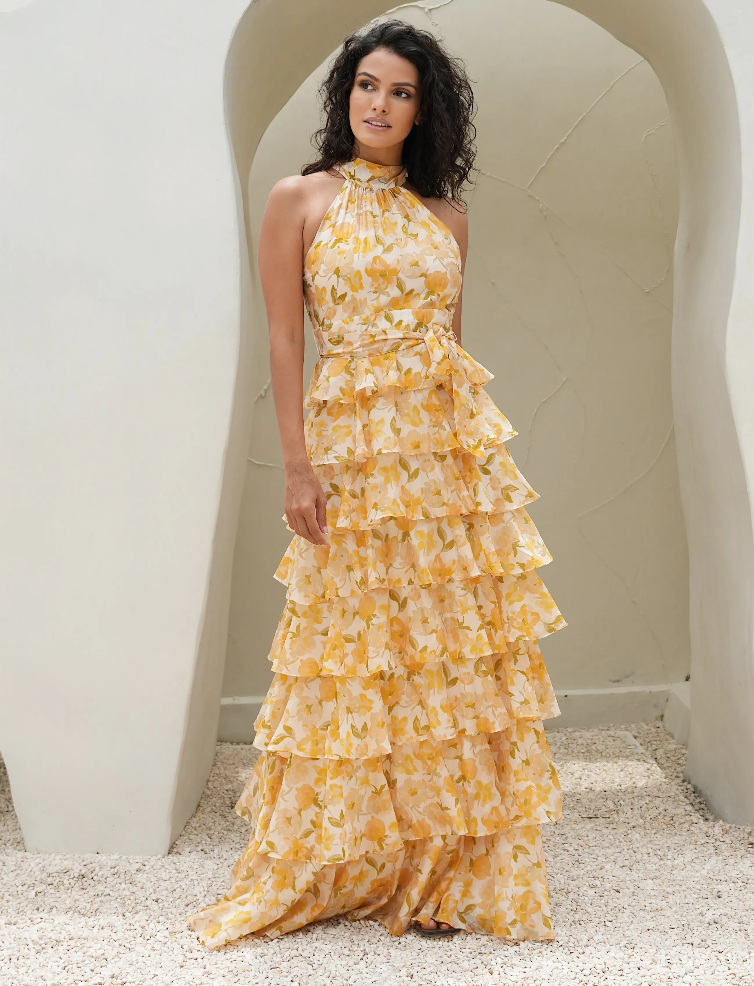 Love Lolina - Angel Maxi Halterneck - sommerkleider - sunlit - 2