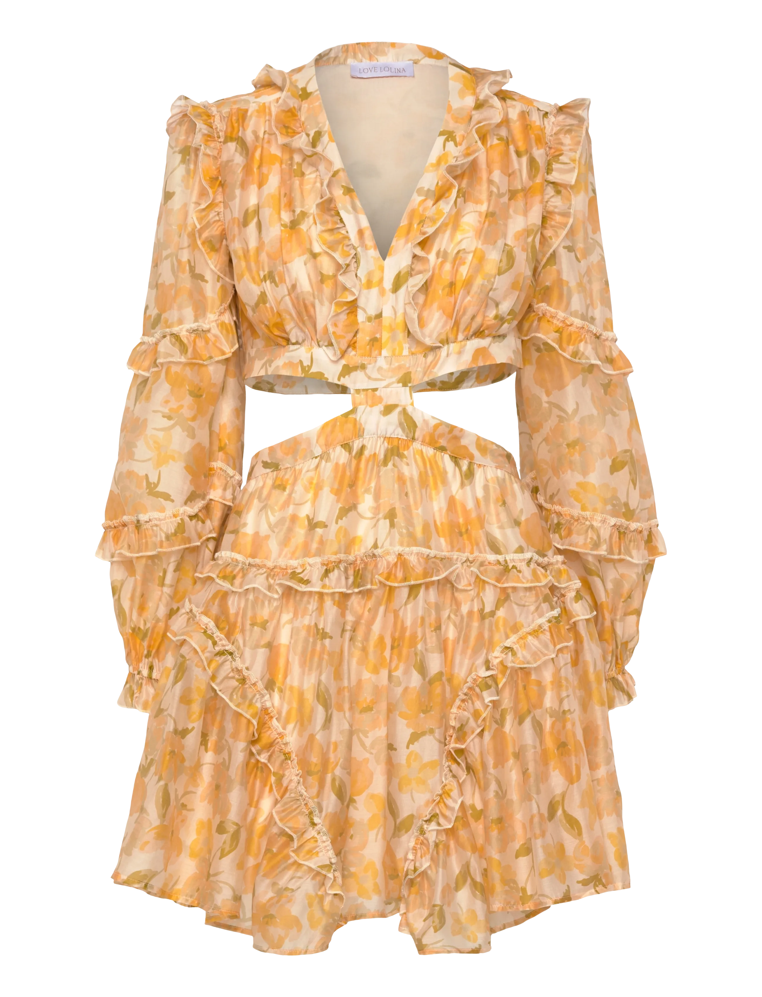 Love Lolina Kelly Mini Dress - Modetrends - SUNLIT / yellow