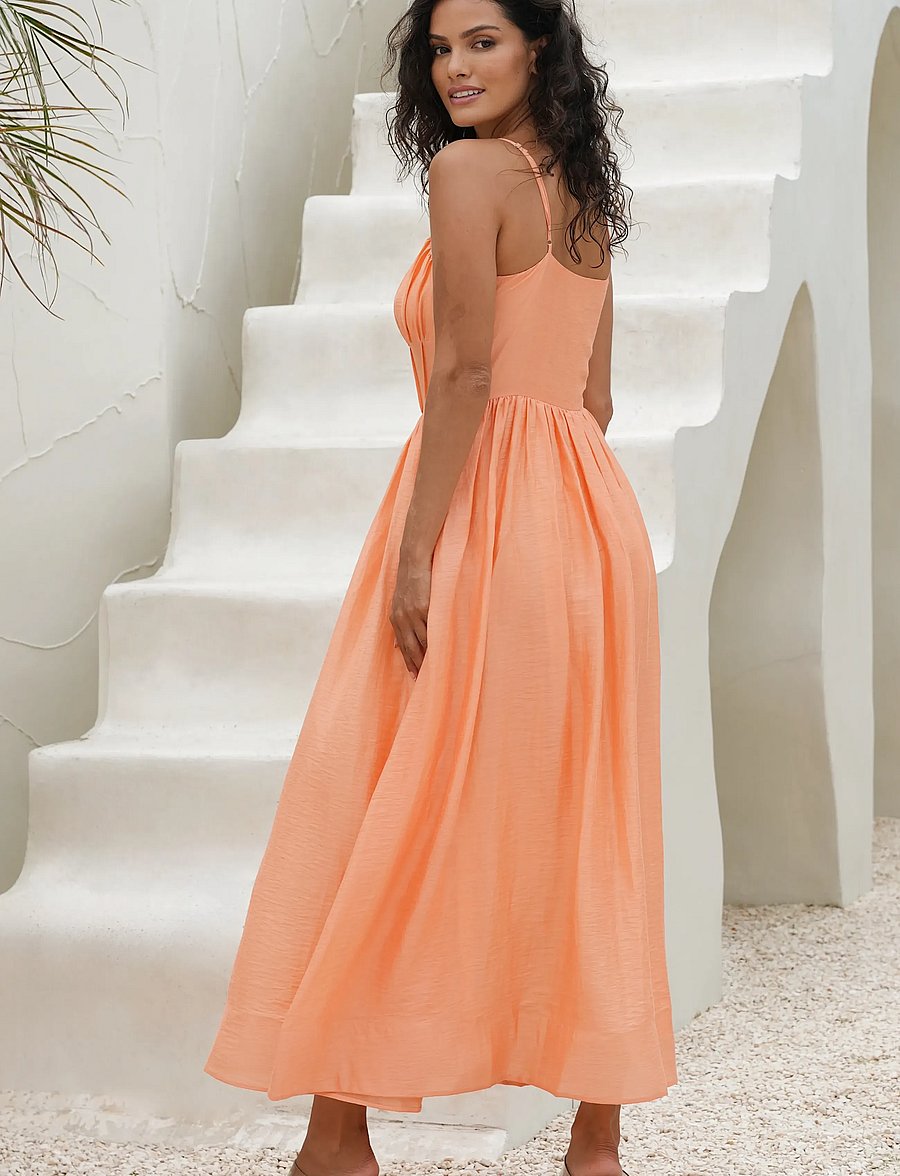 Love Lolina - Bernadette Midi Dress - sommerkleider - apricot - 3