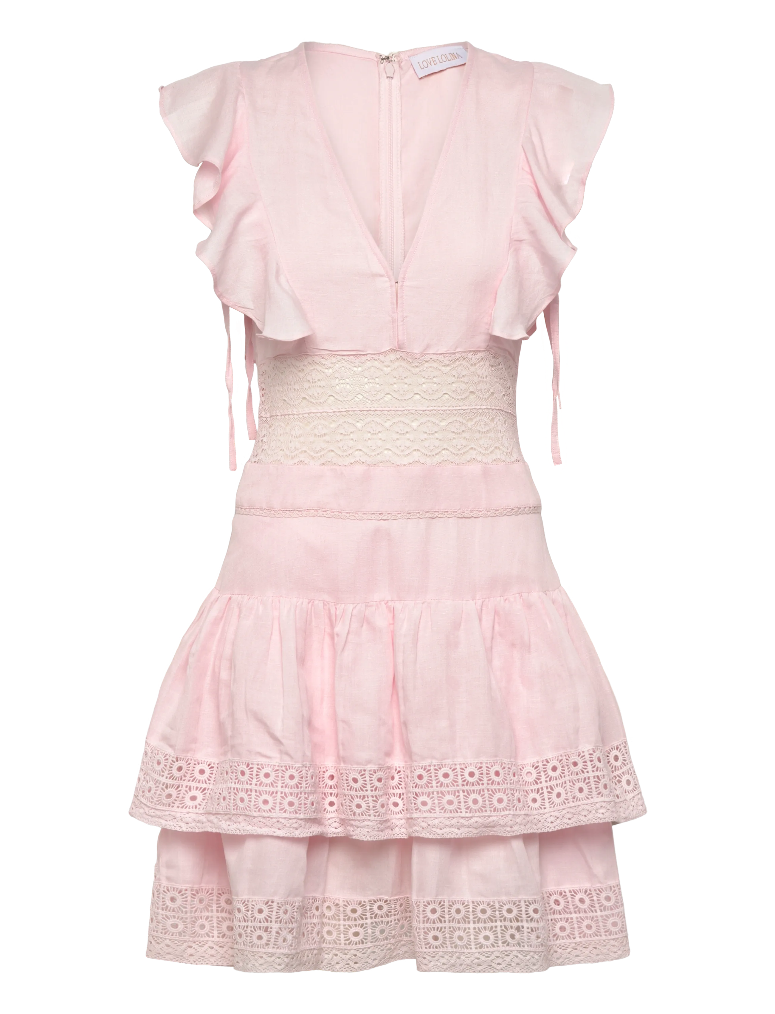 Love Lolina Maya Mini Dress - Short Dresses - LIGHT PINK / pink/rose