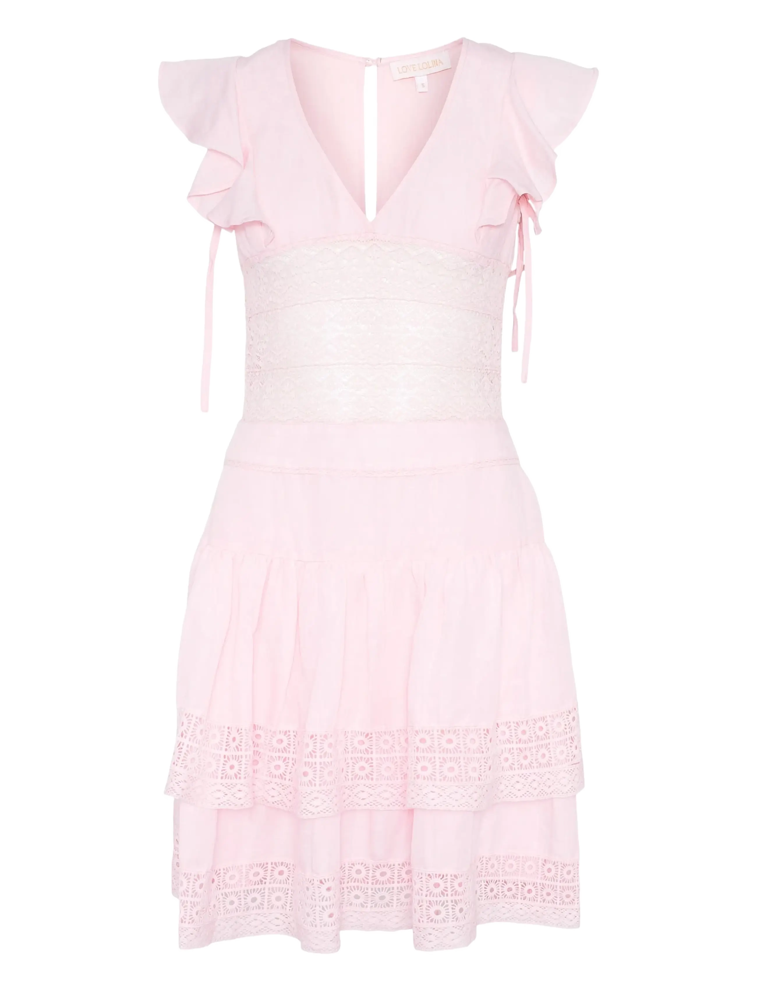 Love Lolina Maya Mini Dress - Short Dresses - LIGHT PINK / pink/rose
