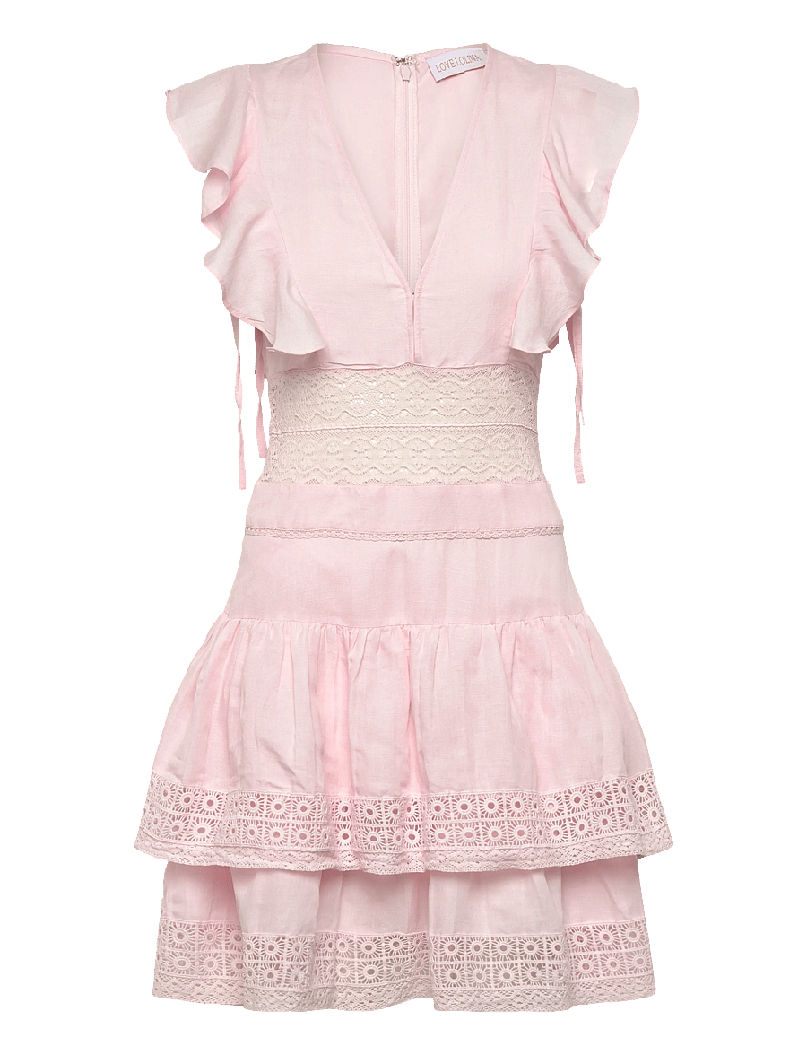Love Lolina - Maya Mini Dress - summer dresses - light pink - 0