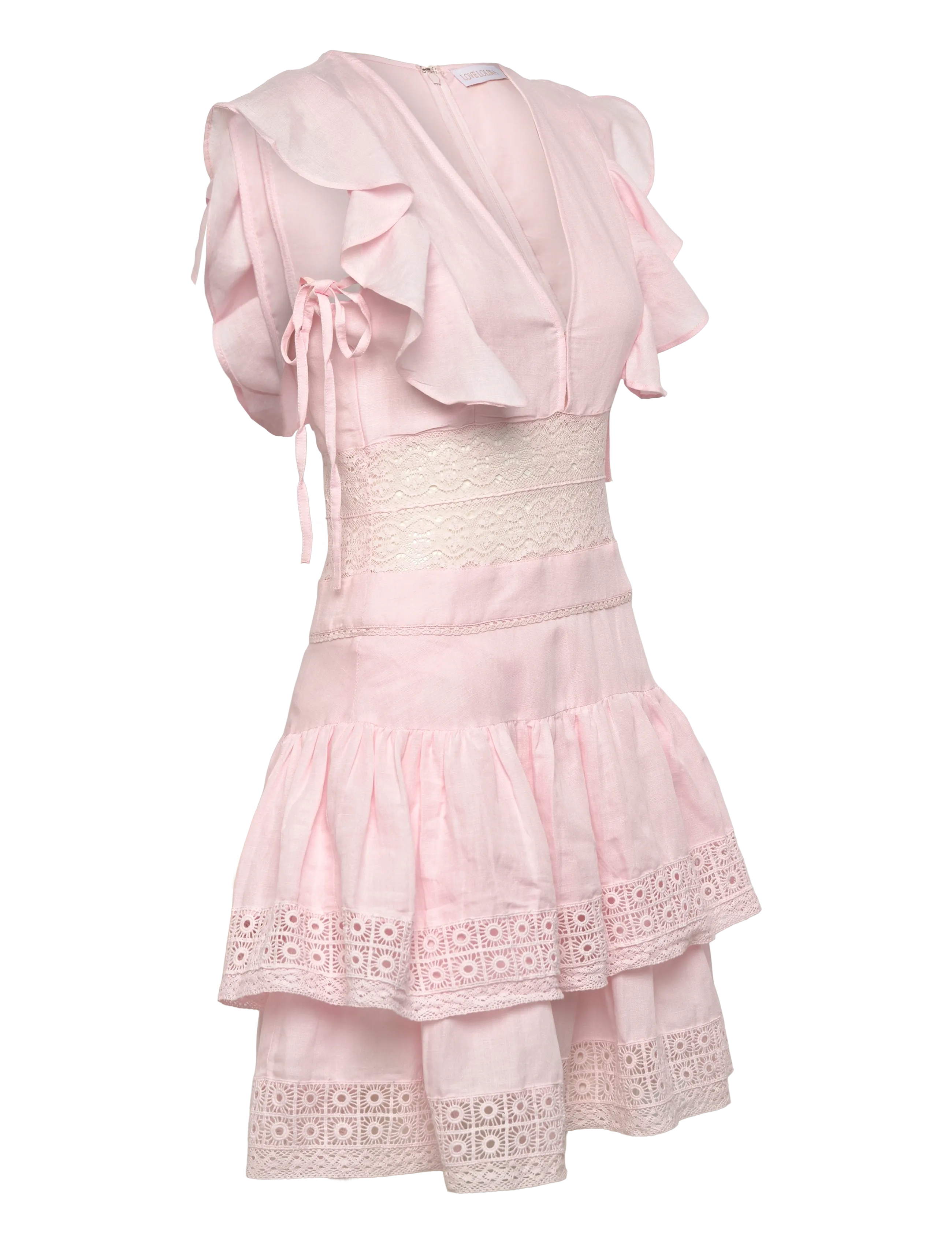 Love Lolina - Maya Mini Dress - suvekleidid - light pink - 2
