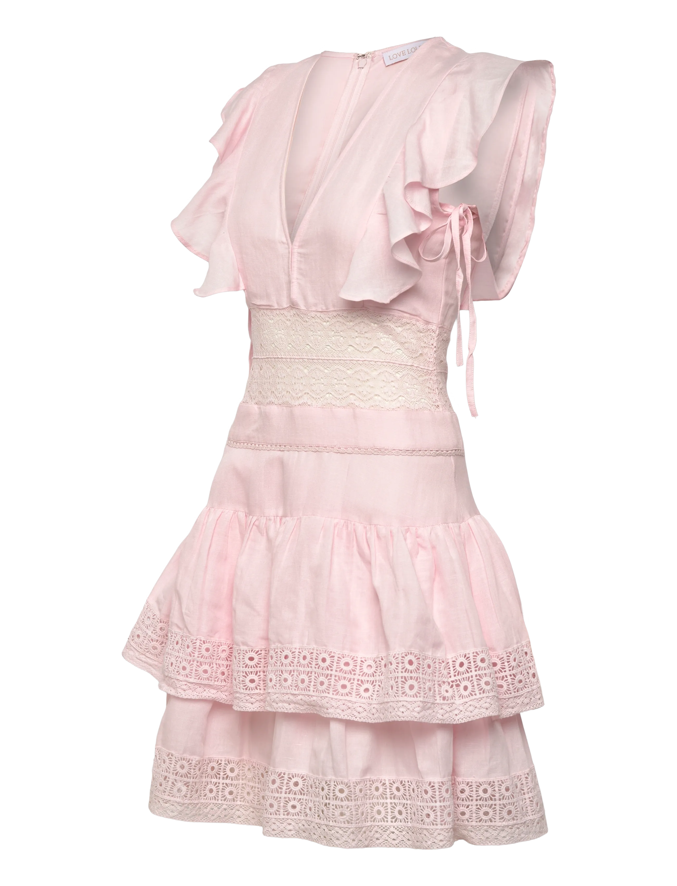 Love Lolina - Maya Mini Dress - suvekleidid - light pink - 3