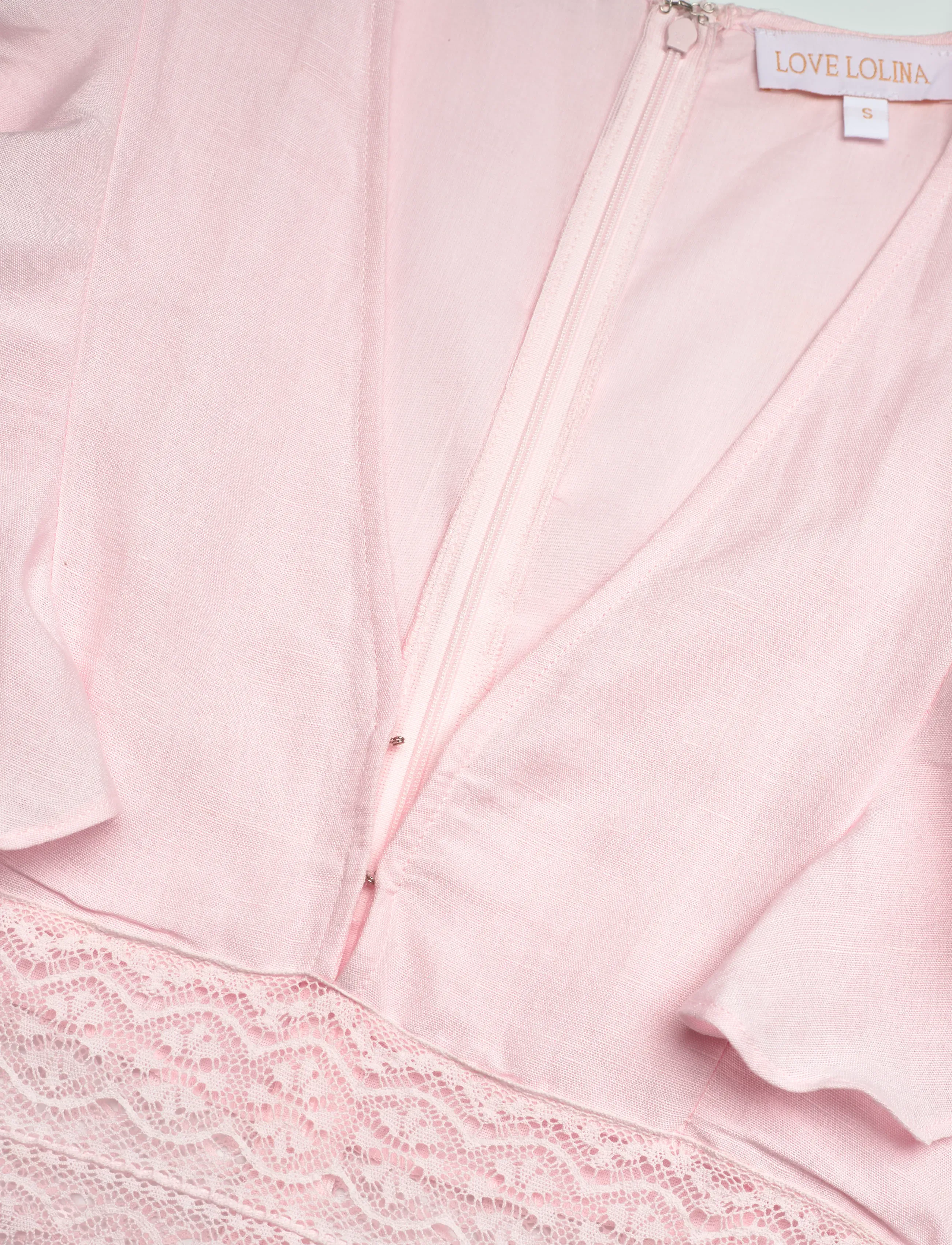Love Lolina - Maya Mini Dress - suvekleidid - light pink - 4