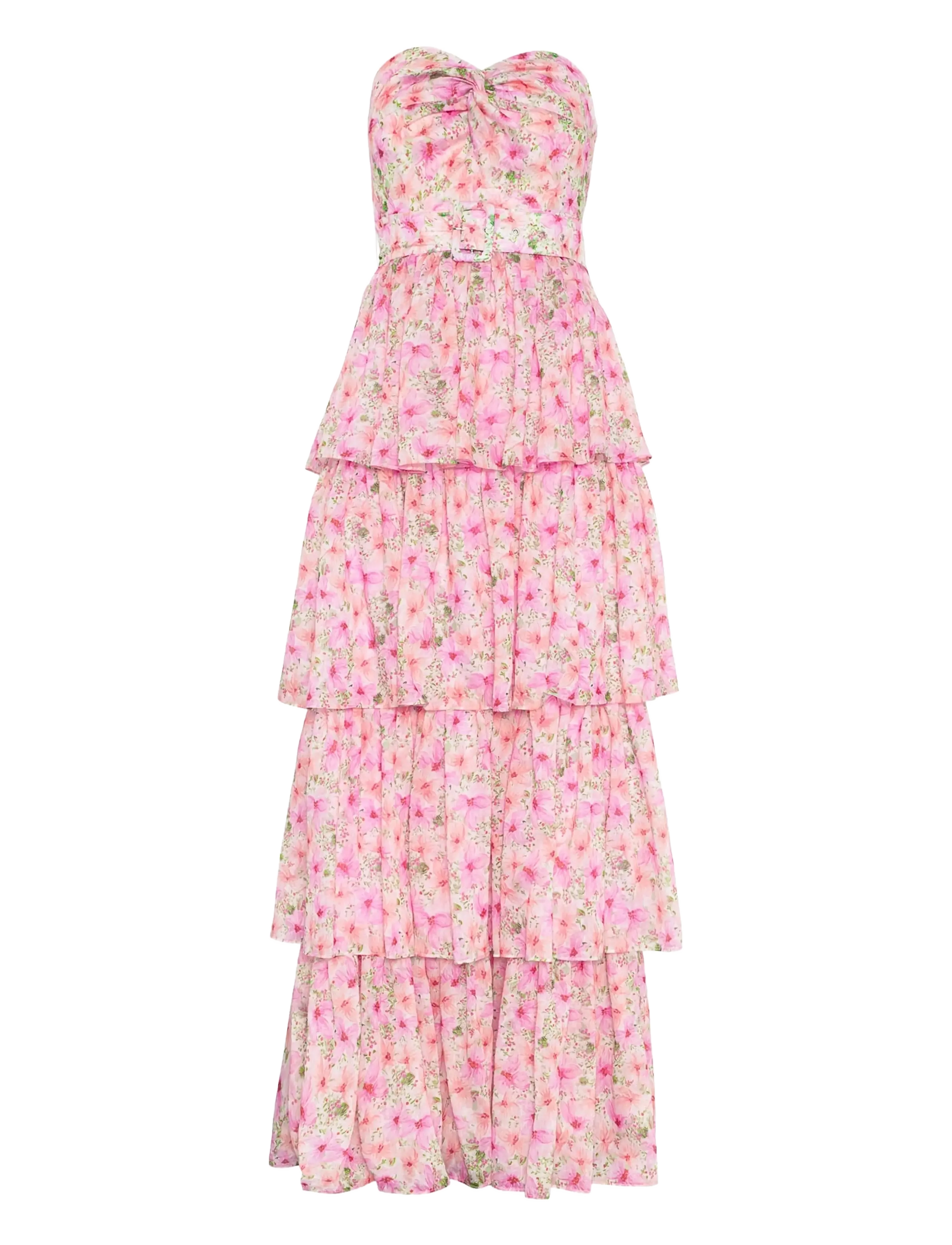 LOVE LOLINA Alaya Maxi Kleid Pink - S - Damen