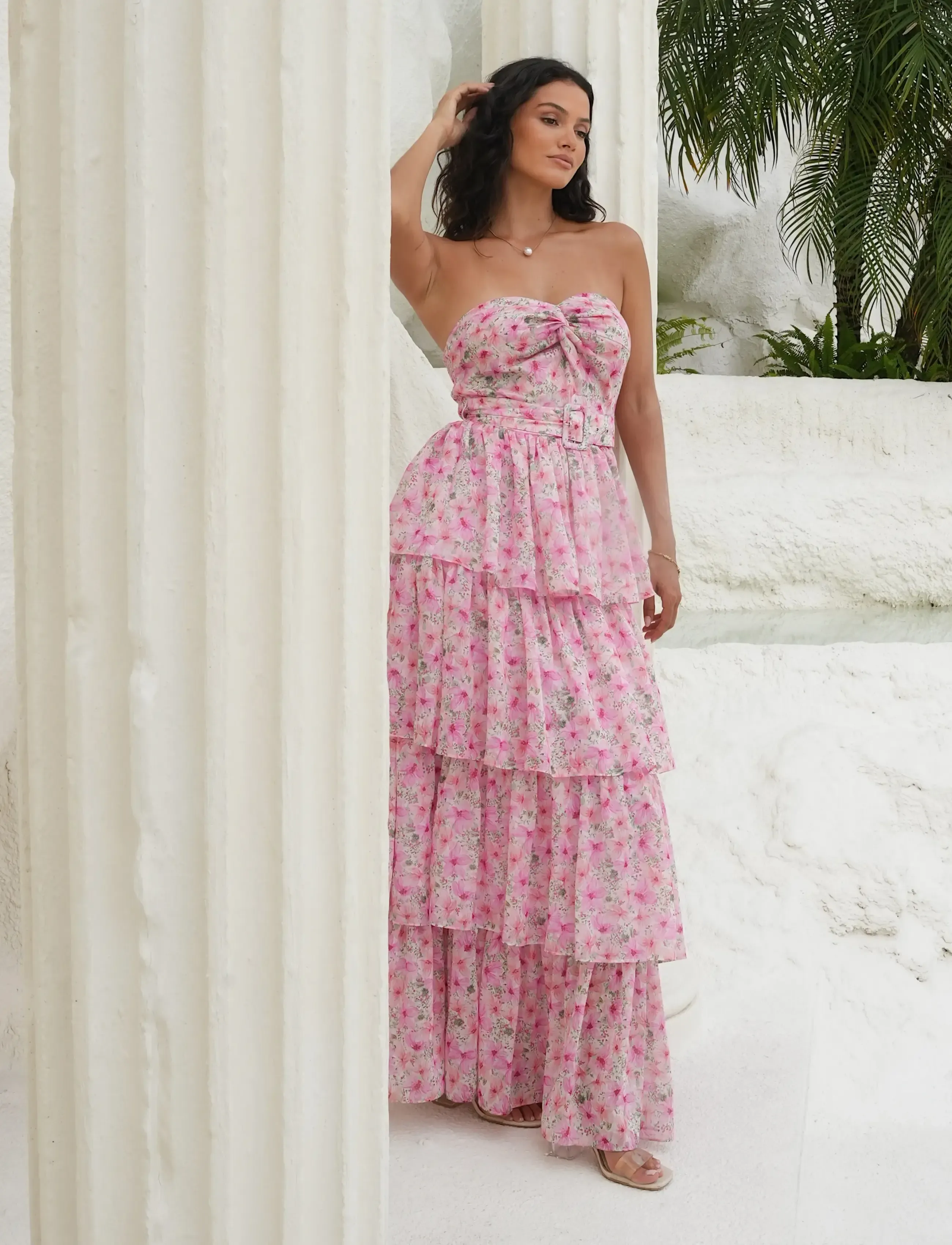 Love Lolina Alaya Maxi Dress - Kampagne - GARDEN SERENADE / pink/rose