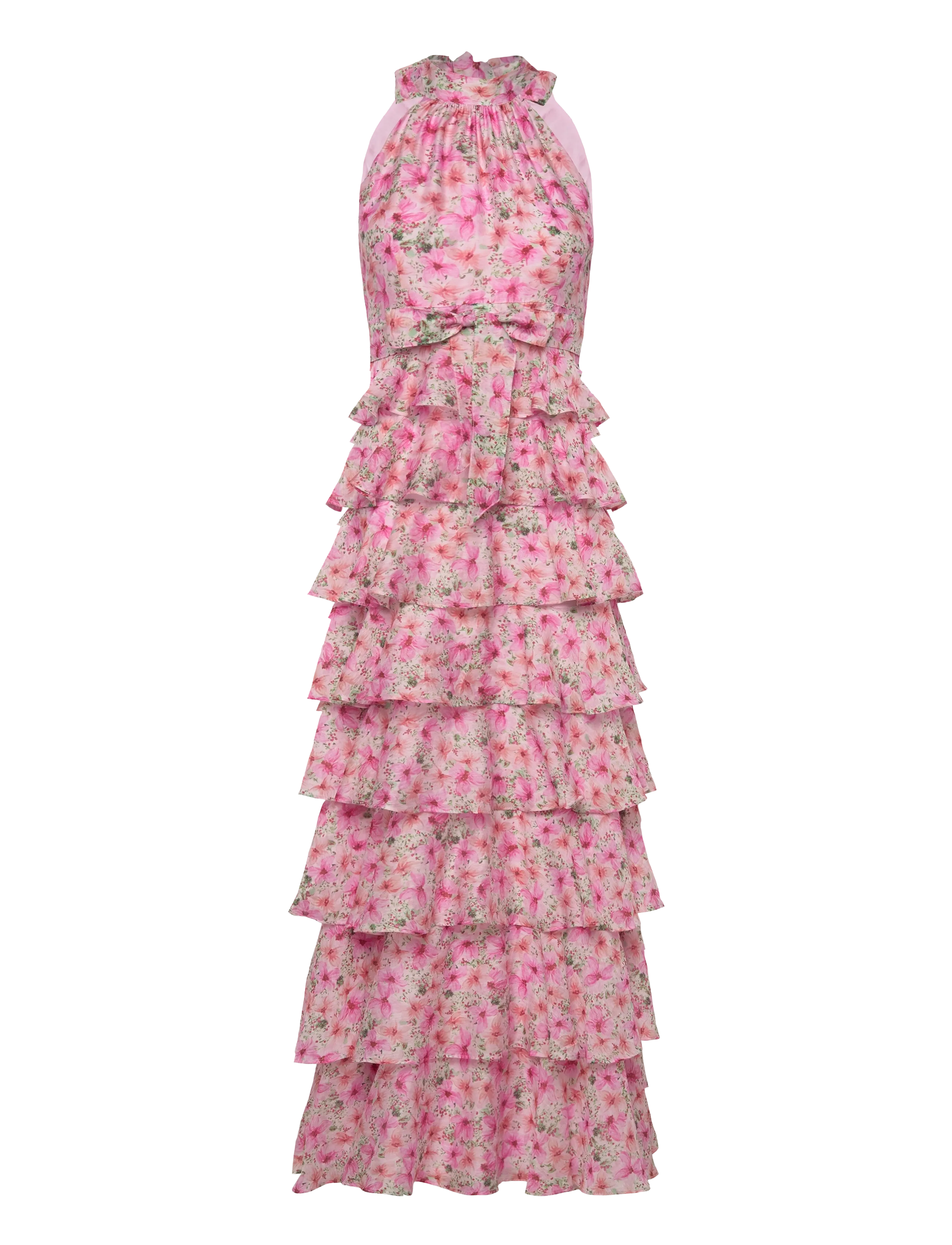 Love Lolina Angel Maxi Halterneck Dress - Fashion Trends - GARDEN SERENADE / pink/rose