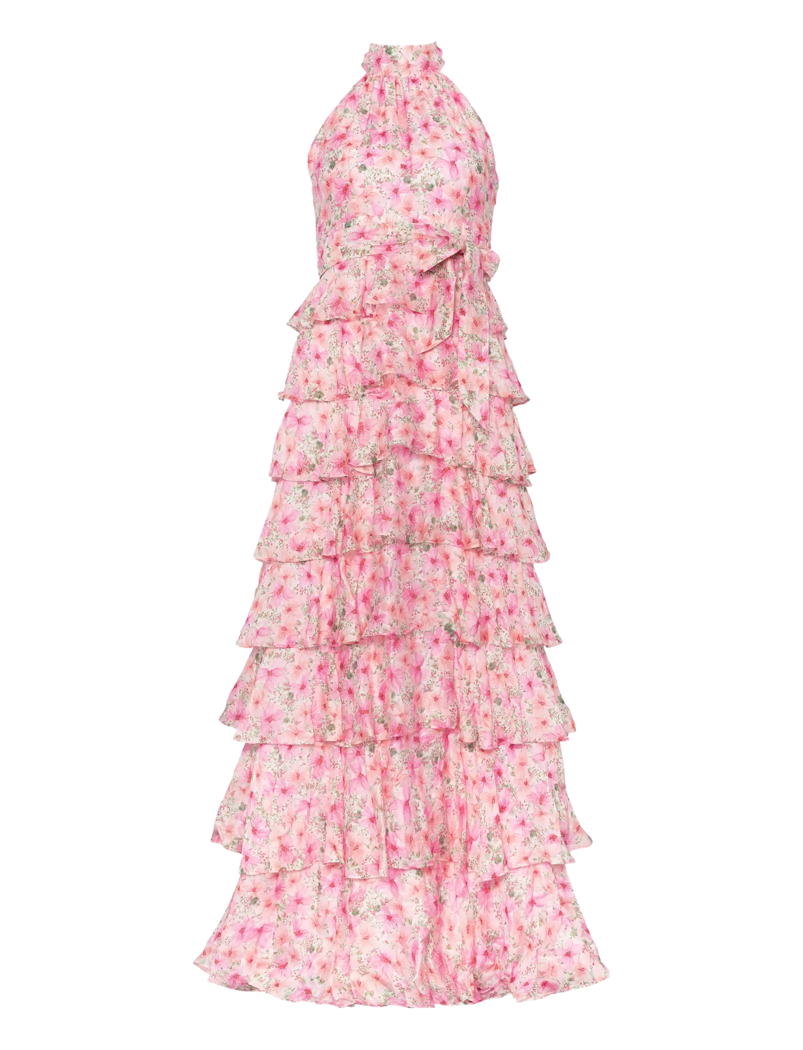 Love Lolina - Angel Maxi Halterneck Dress - robes de soirée - garden serenade - 1