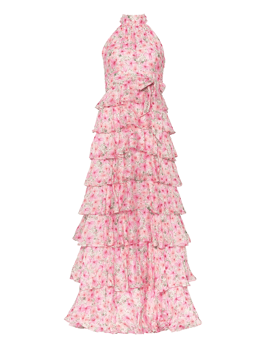 Love Lolina - Angel Maxi Halterneck Dress - abendkleider - garden serenade - 1