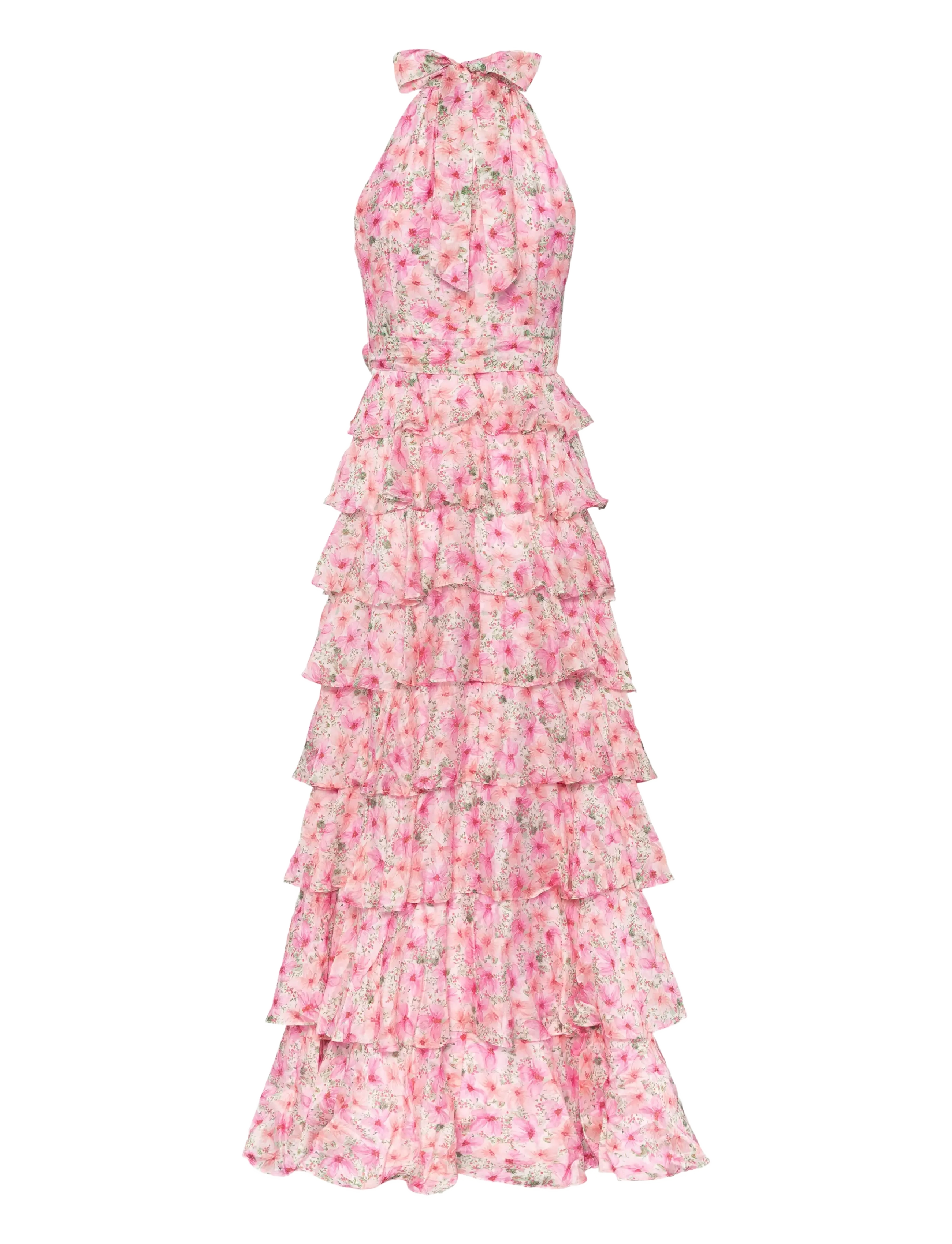 Love Lolina - Angel Maxi Halterneck Dress - robes de soirée - garden serenade - 2