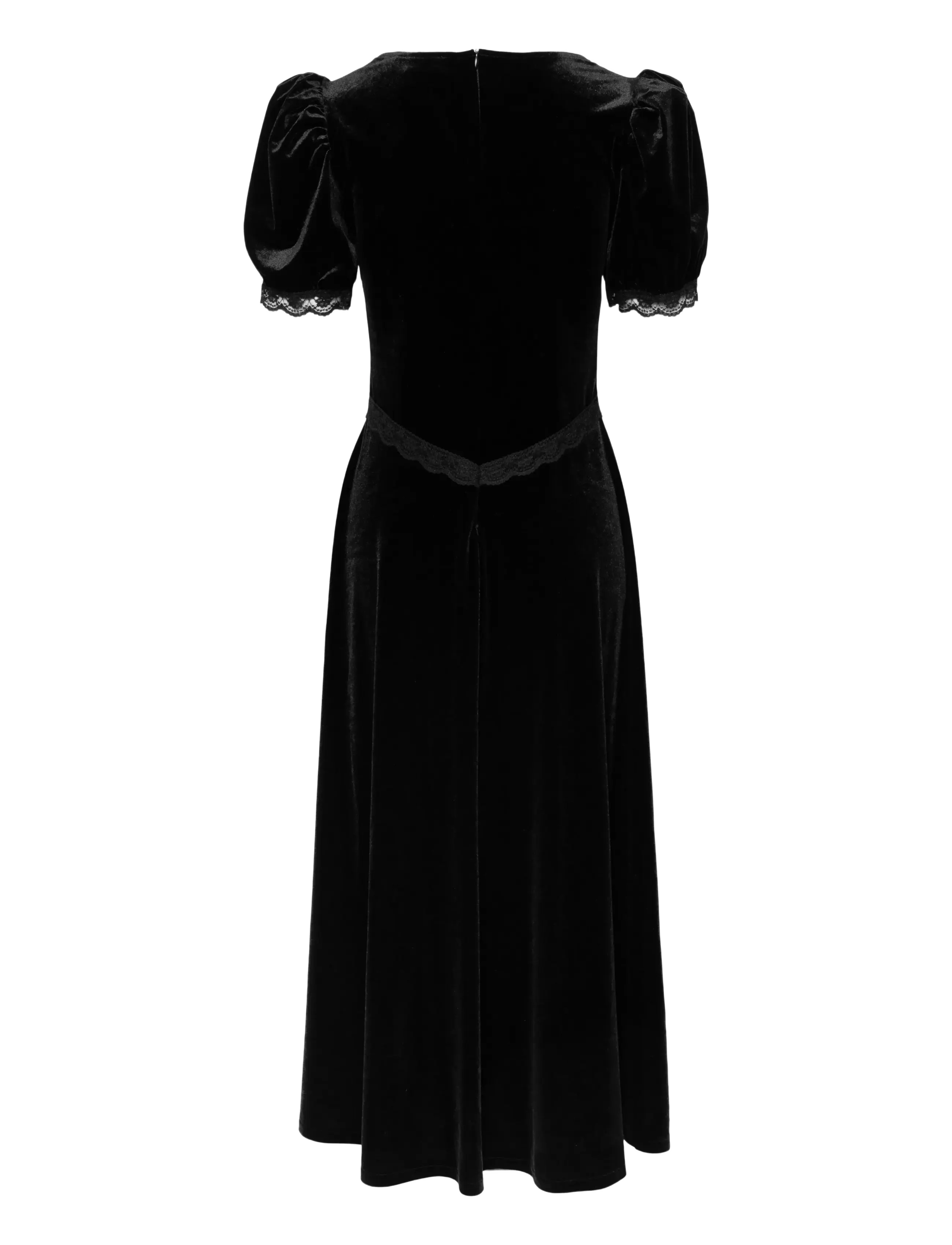 Love Lolina - Francis Velvet Midi Dress - black - 2