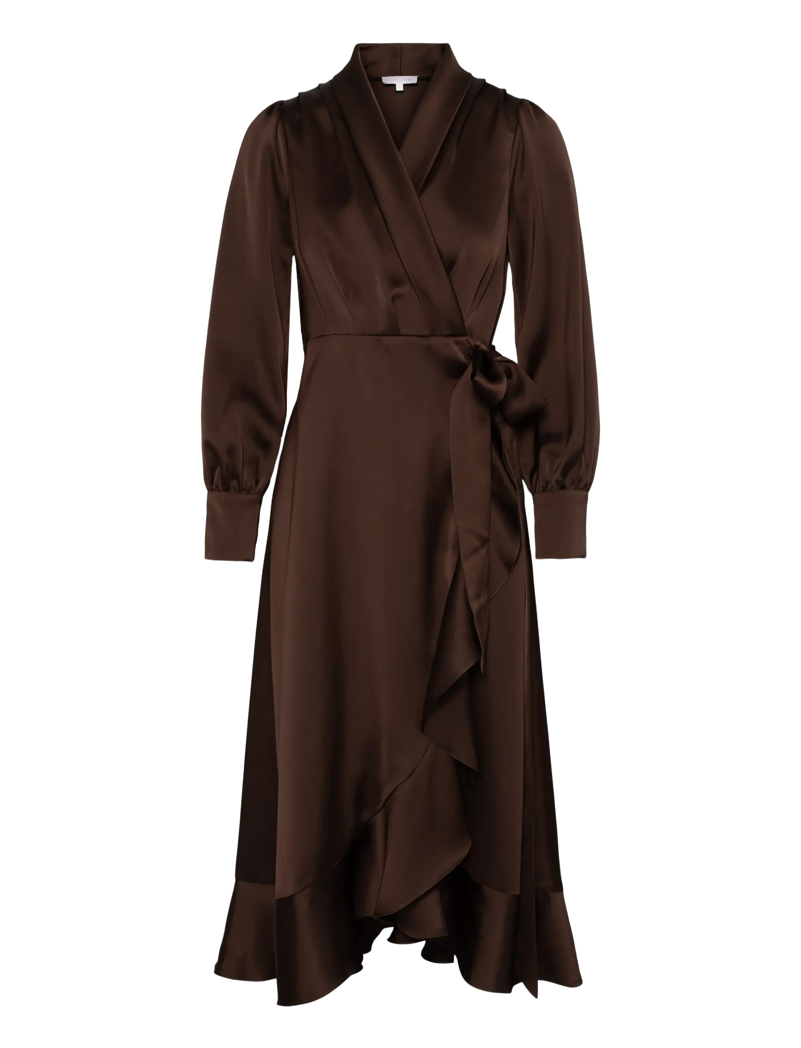 Love Lolina - Iza Midi Dress - festkjoler - espresso - 1