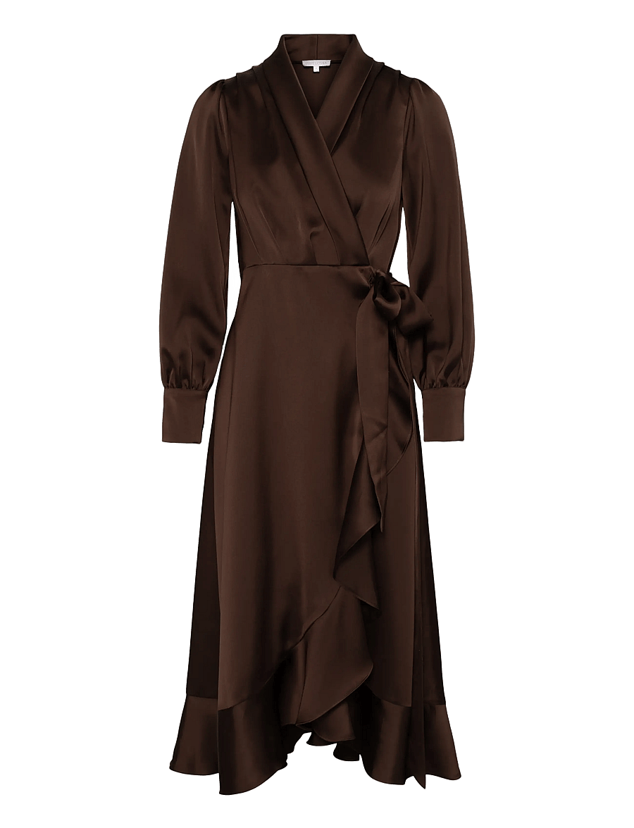Love Lolina - Iza Midi Dress - festkjoler - espresso - 1