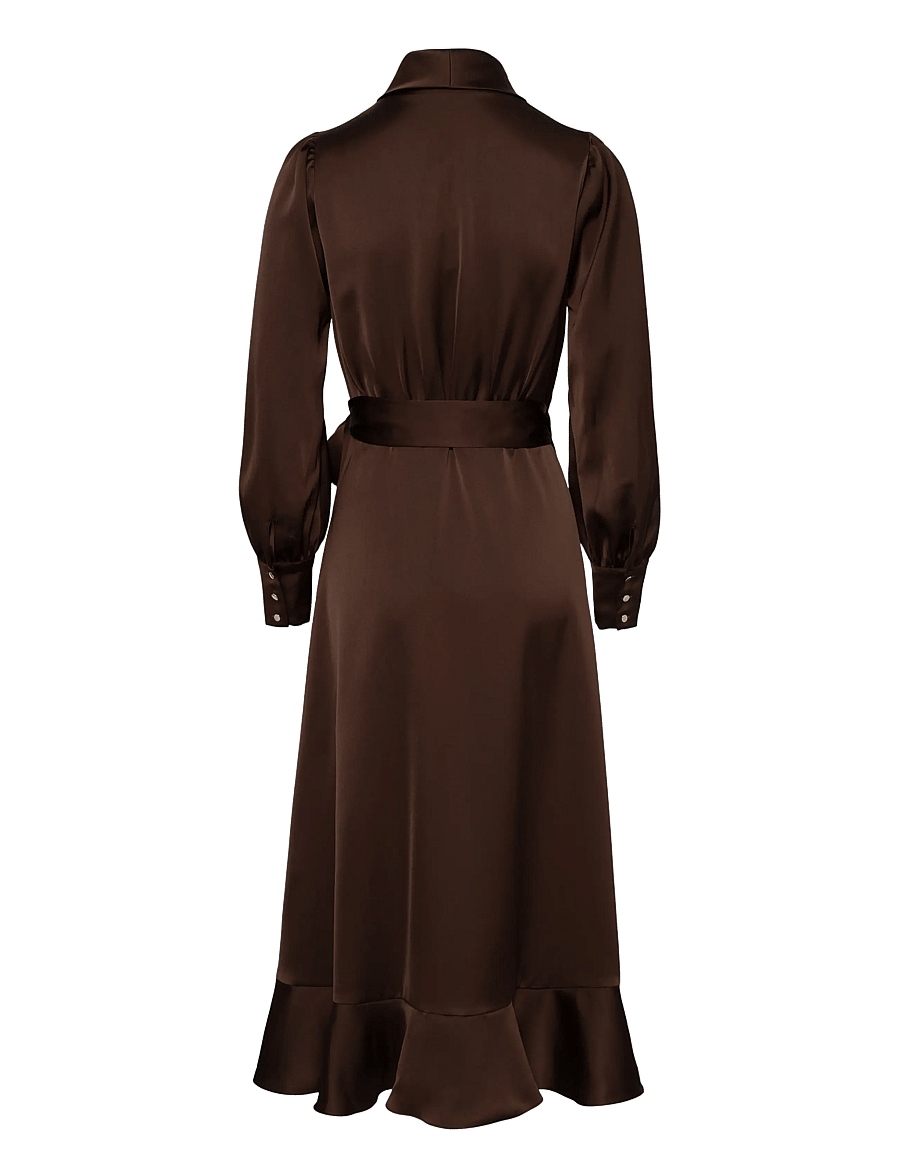Love Lolina - Iza Midi Dress - festkjoler - espresso - 2