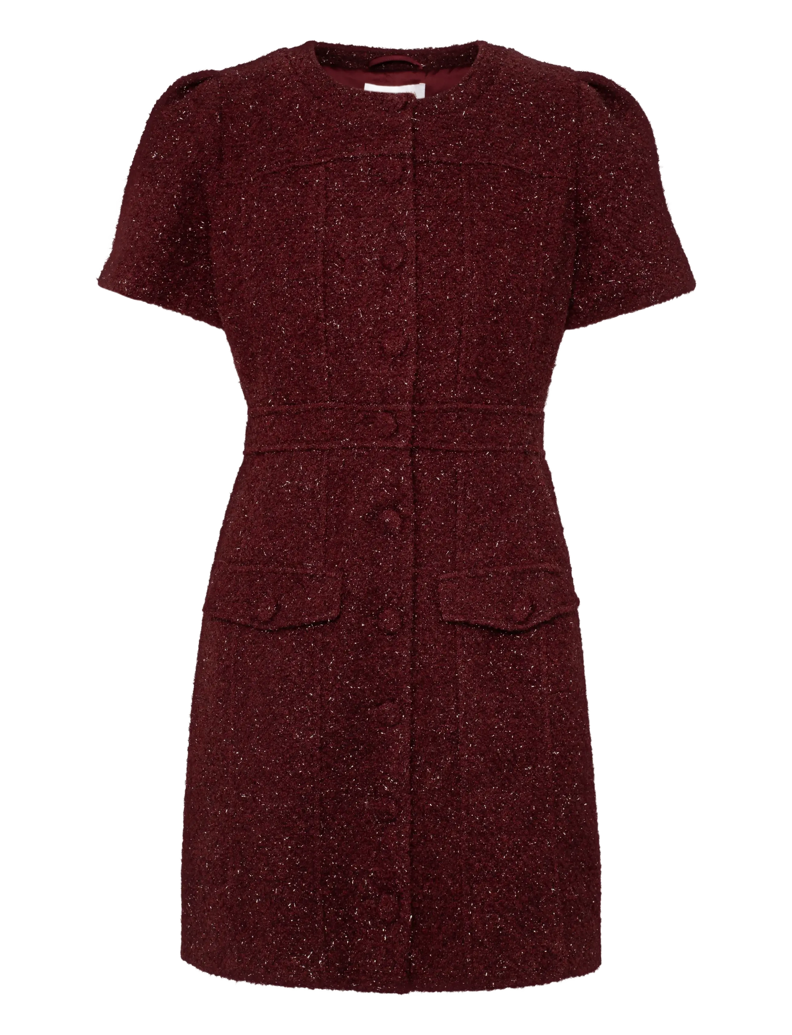 Love Lolina Stassie Mini Dress - Love Lolina - BURGUNDY / burgundy