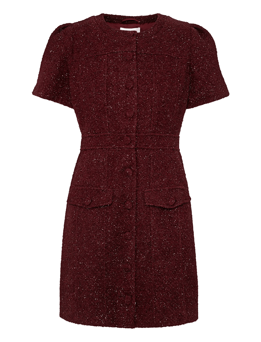 Love Lolina - Stassie Mini Dress - hemdkleider - burgundy - 1