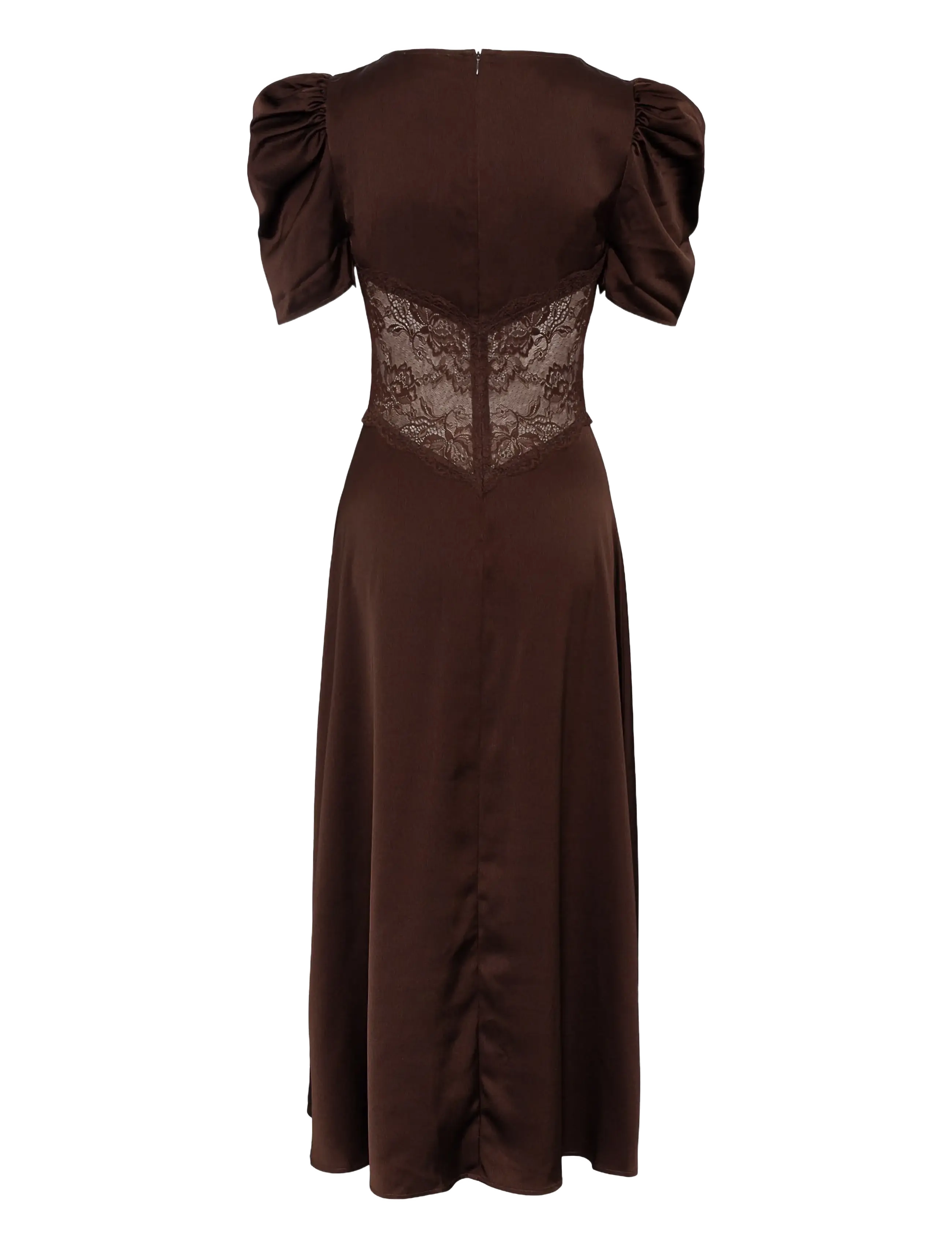 Love Lolina - Francis Lace Midi Dress - blondekjoler - espresso - 2