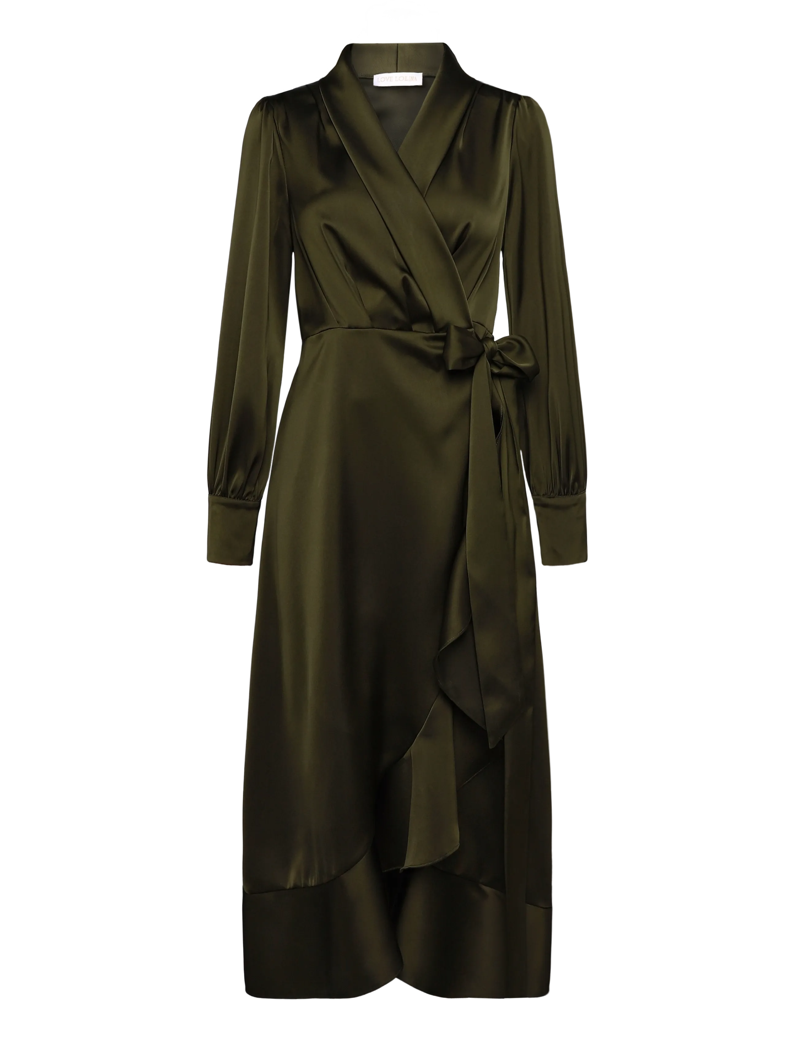 Love Lolina Iza Midi Dress - Love Lolina - KHAKI / khaki/green