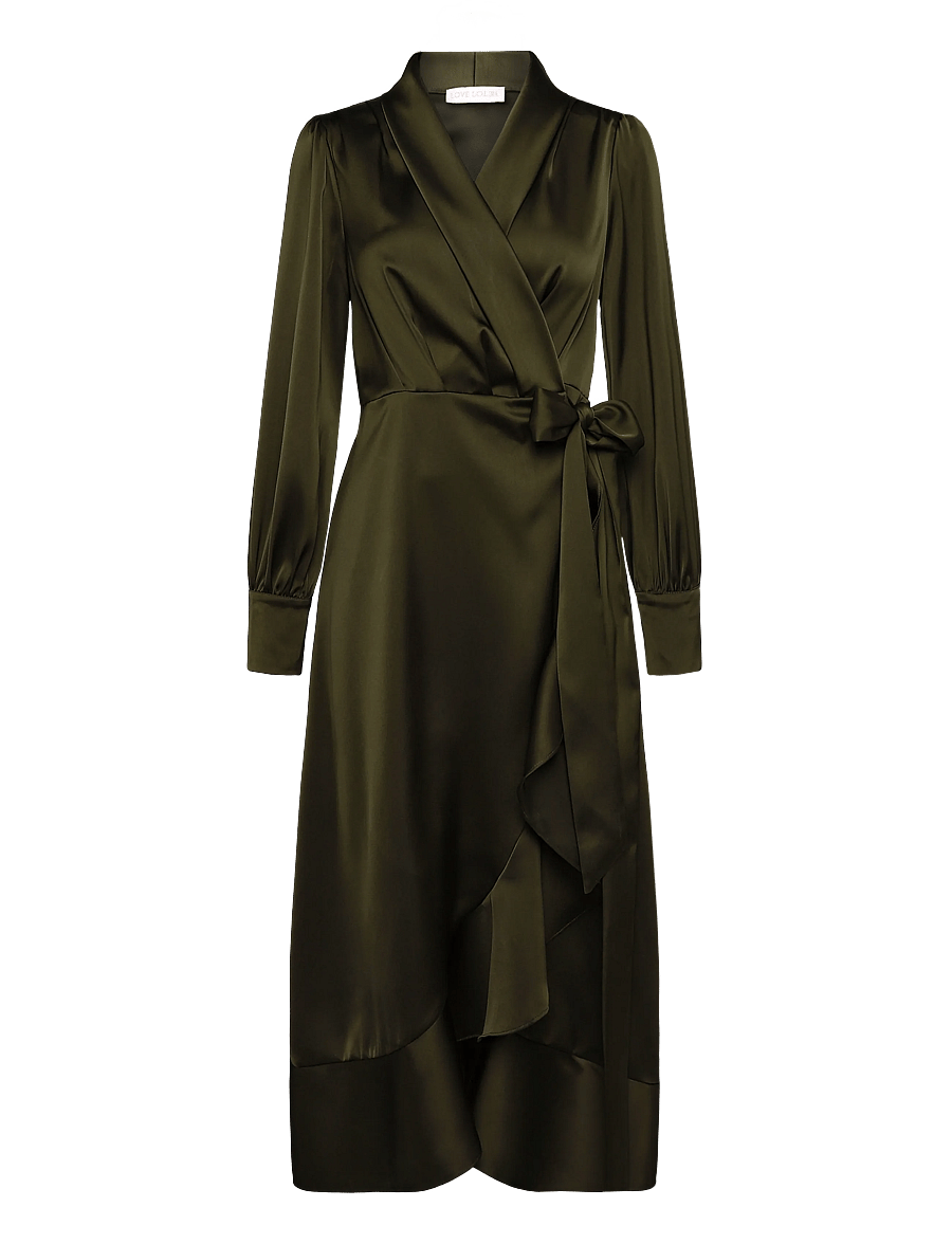 Love Lolina - Iza Midi Dress - midikleidid - khaki - 0