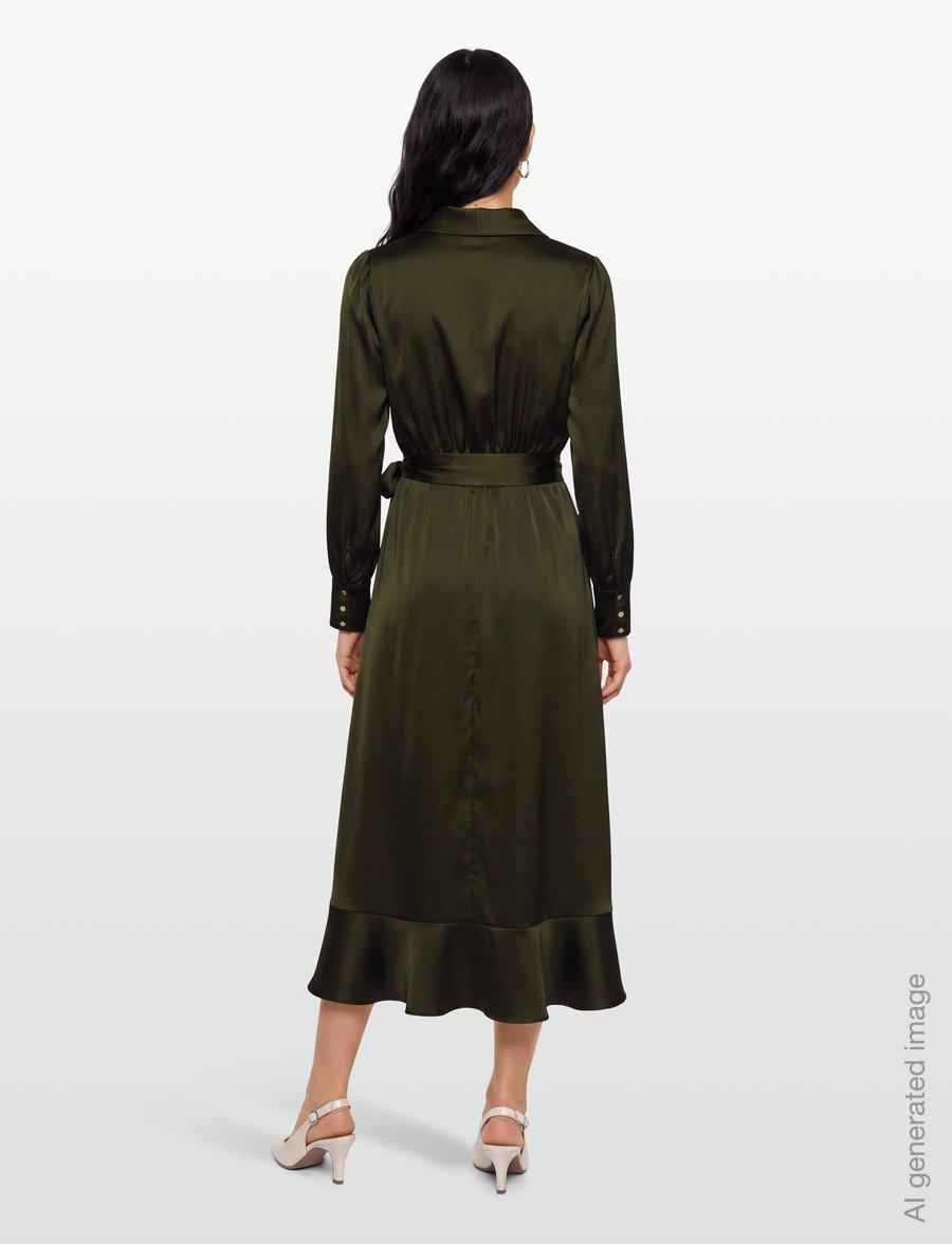 Love Lolina - Iza Midi Dress - midikleider - khaki - 4
