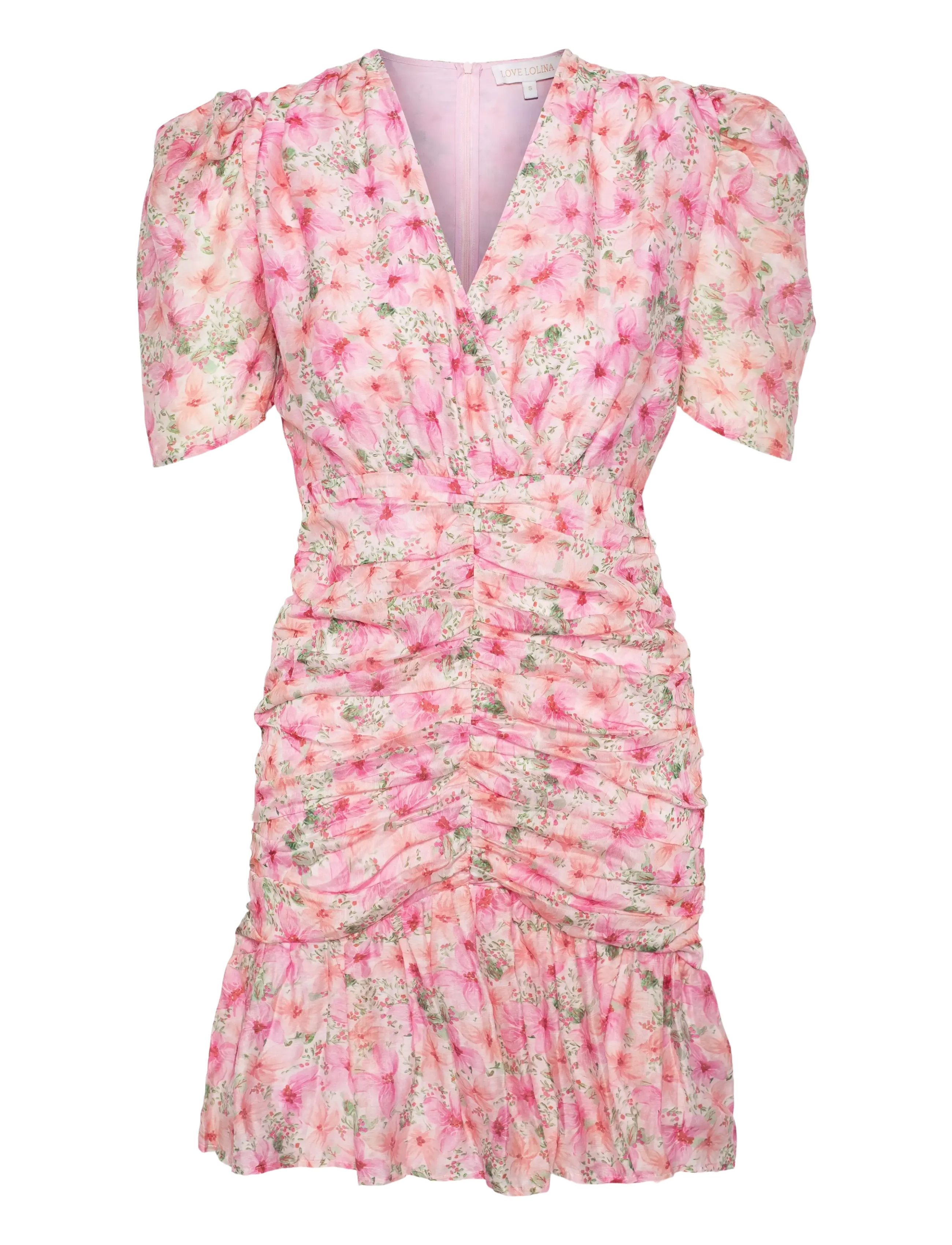 LOVE LOLINA Jenna Mini Kleid Pink - L - Damen