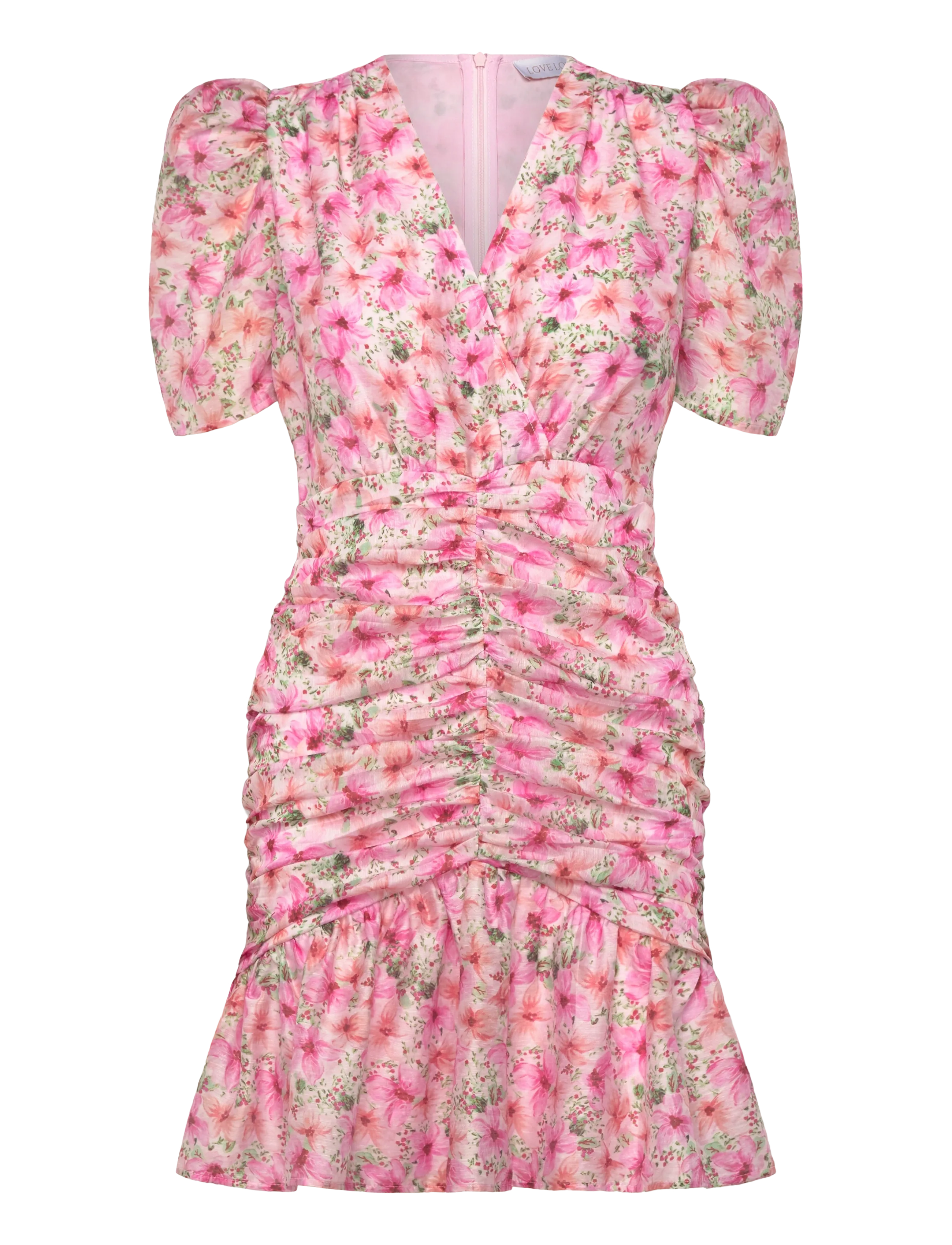 Love Lolina Jenna Mini Dress - Modetrends - GARDEN SERENADE / pink/rose