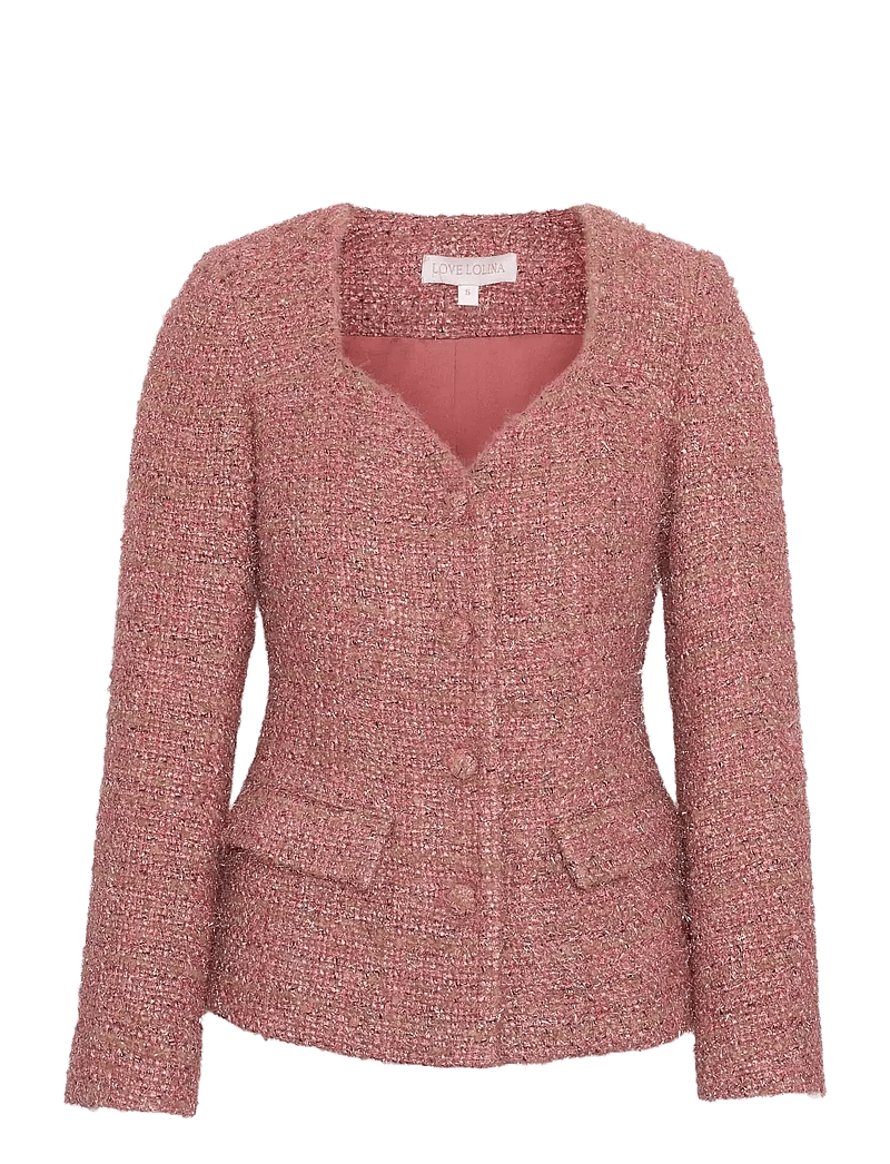 Love Lolina - Lilo jacket - single breasted blazers - rose - 0