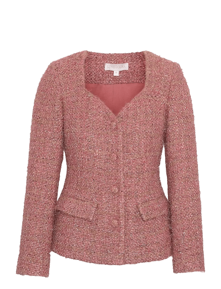 Love Lolina - Lilo jacket - enkelknäppta kavajer - rose - 1