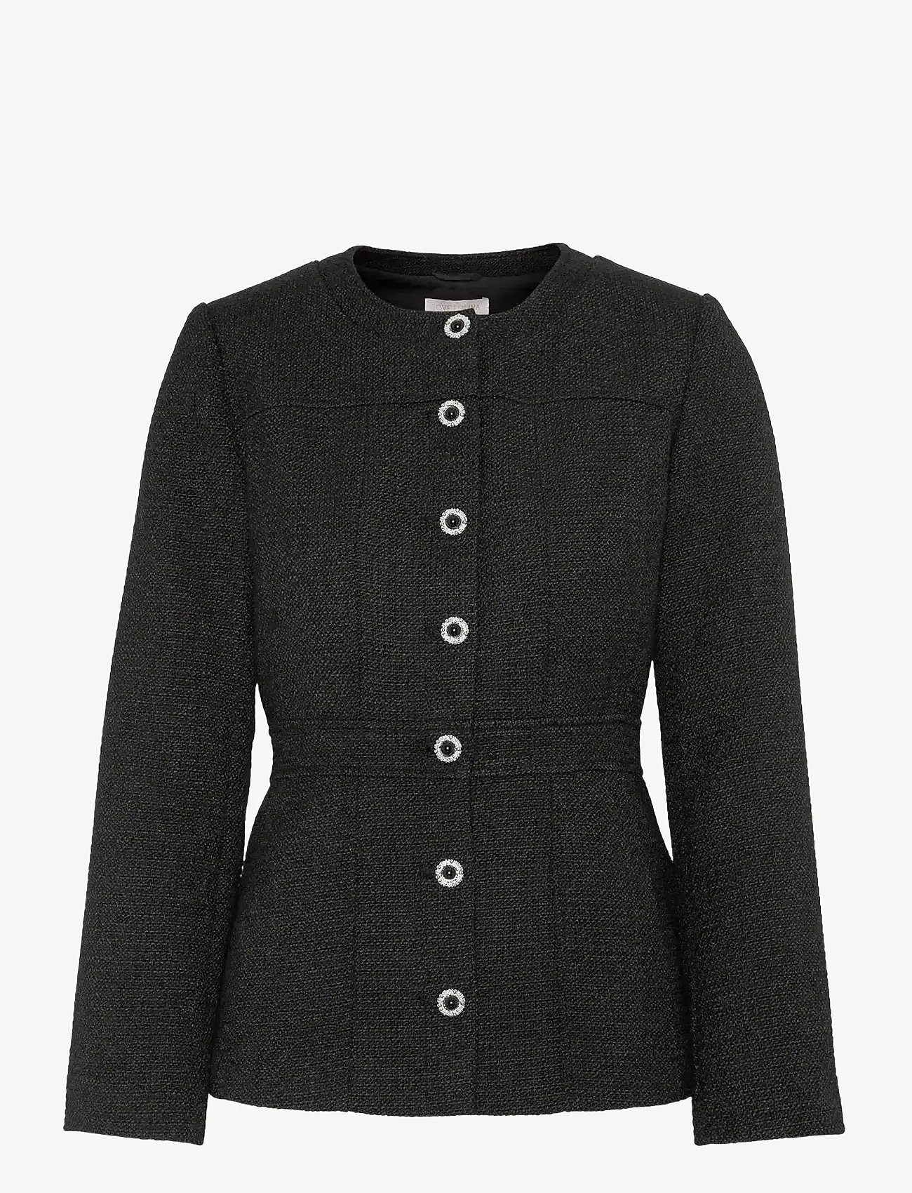 Love Lolina - Stassie jacket - enkeltradede blazere - black - 0