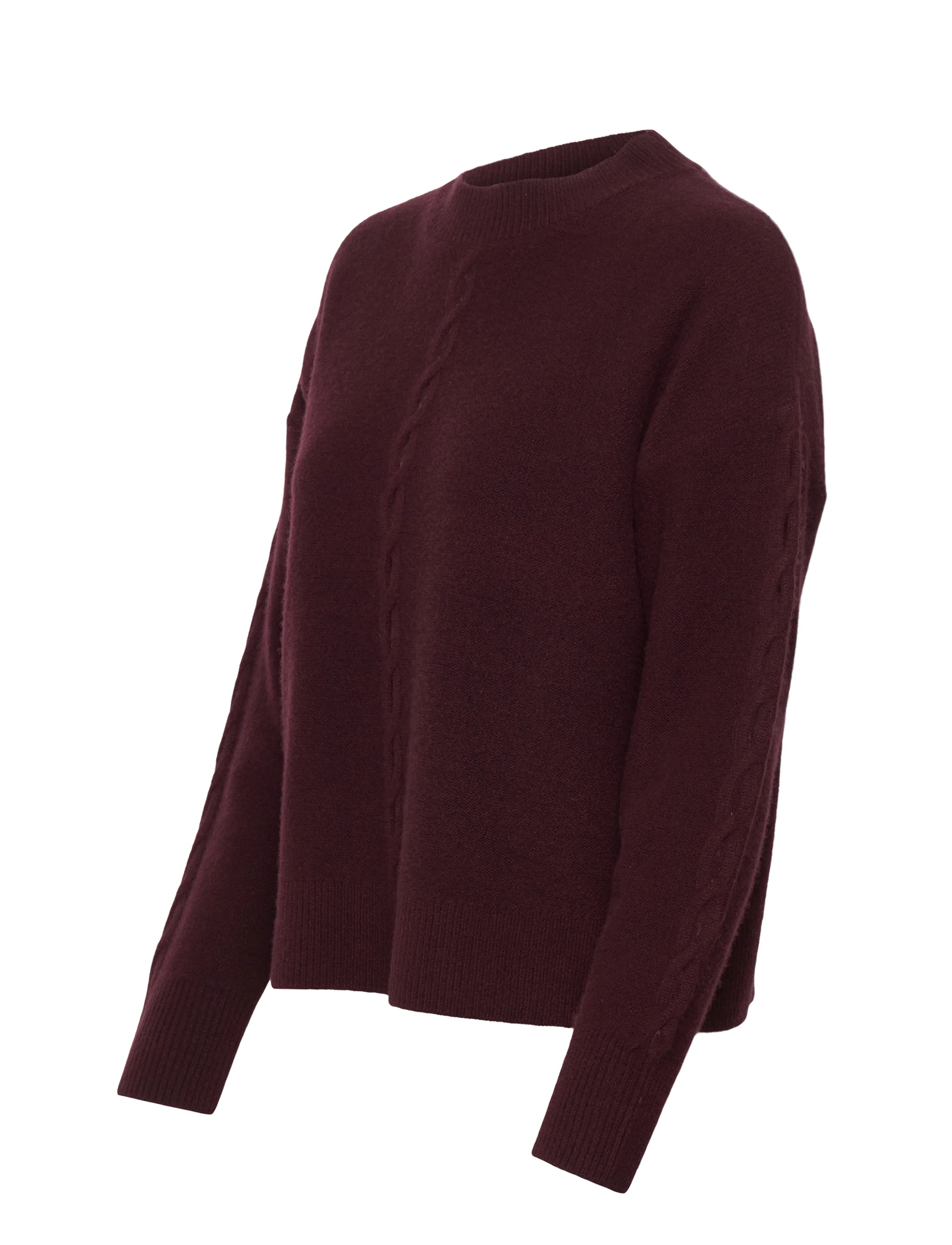 Love Lolina - Marcia Wool sweater - striktrøjer - burgundy - 2