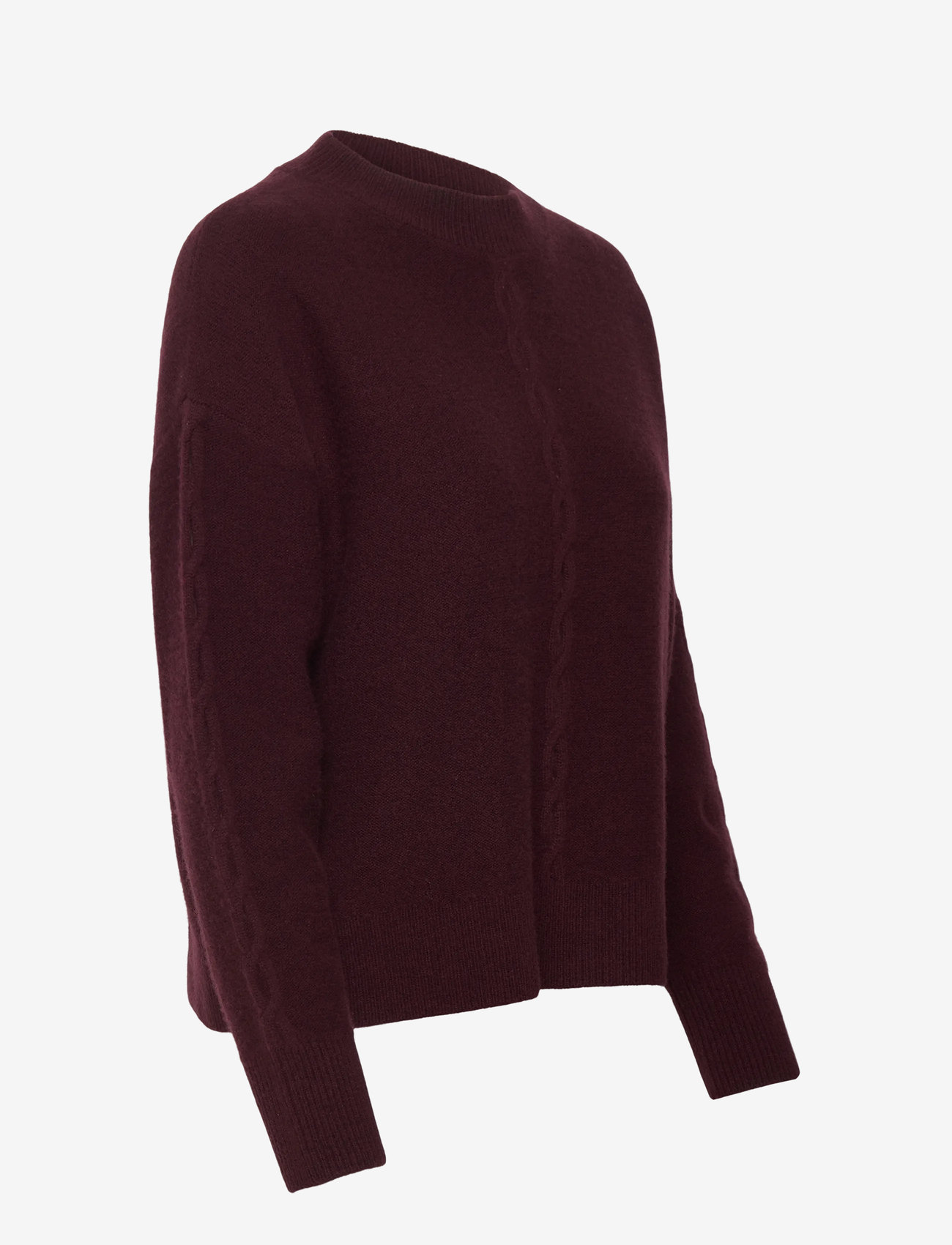 Love Lolina - Marcia Wool sweater - stickade tröjor - burgundy - 3