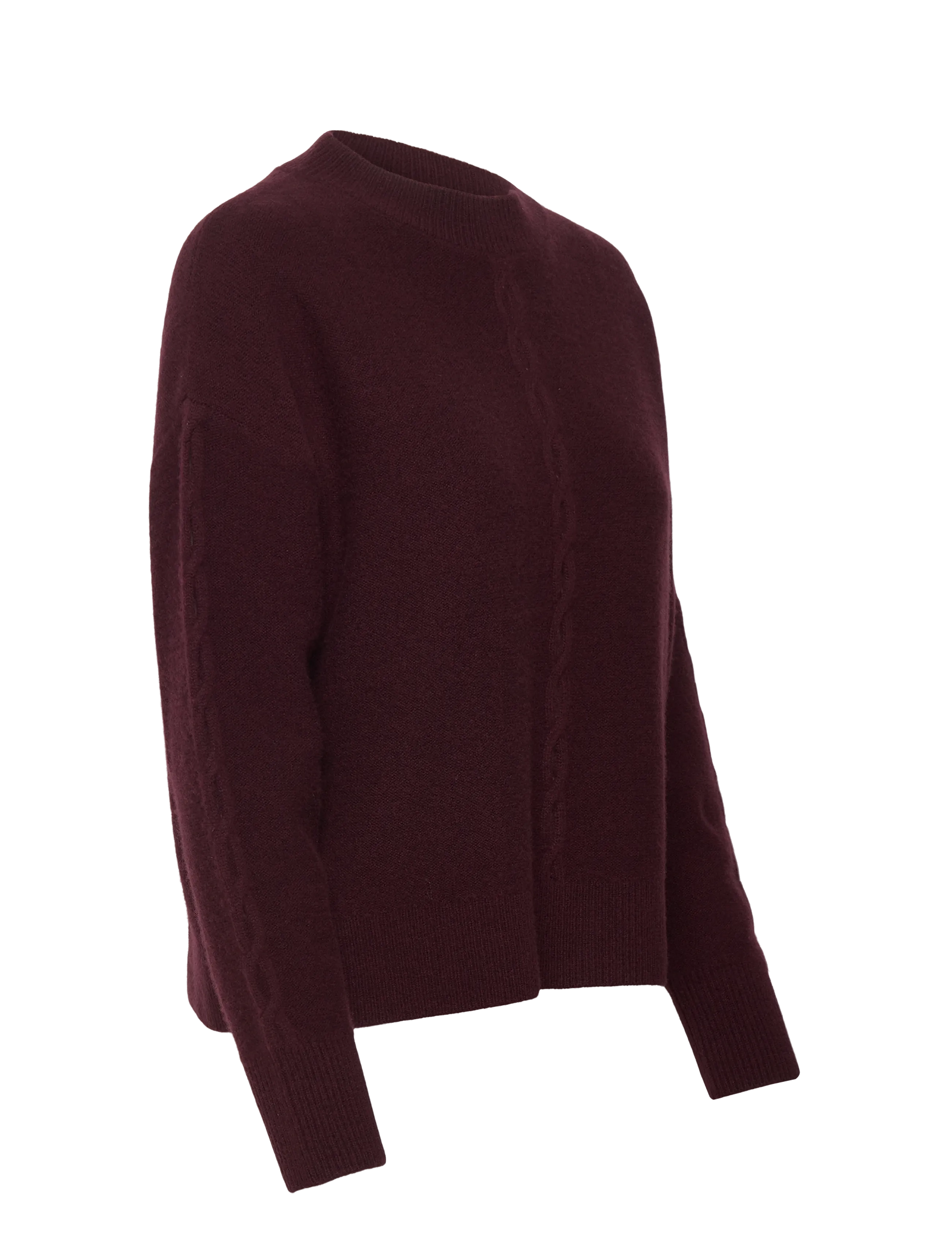 Love Lolina - Marcia Wool sweater - striktrøjer - burgundy - 3