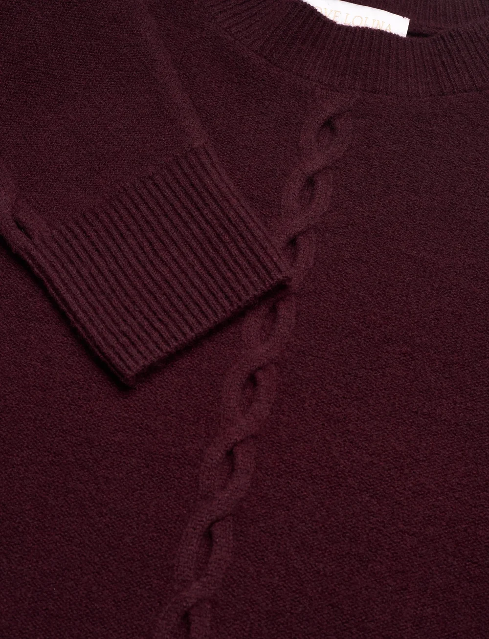Love Lolina - Marcia Wool sweater - jumpers - burgundy - 4