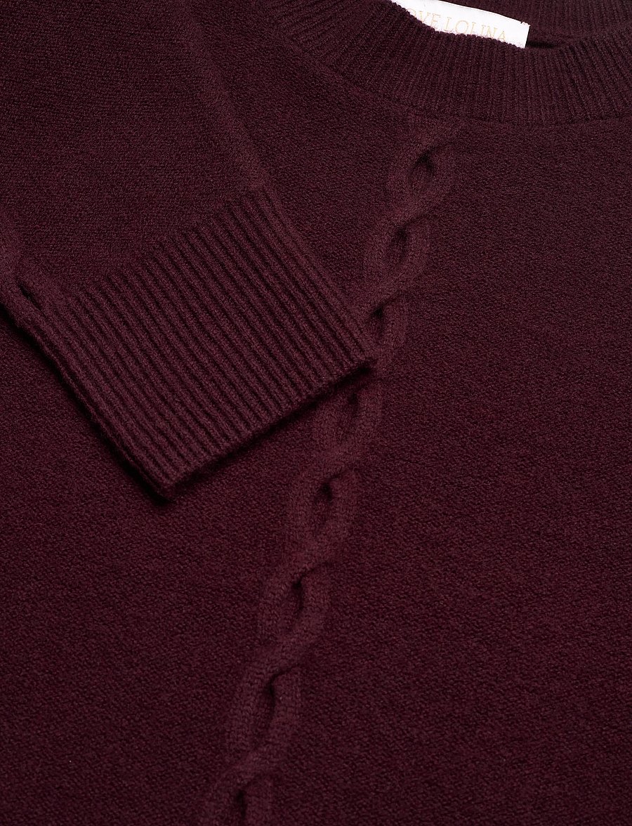 Love Lolina - Marcia Wool sweater - striktrøjer - burgundy - 4