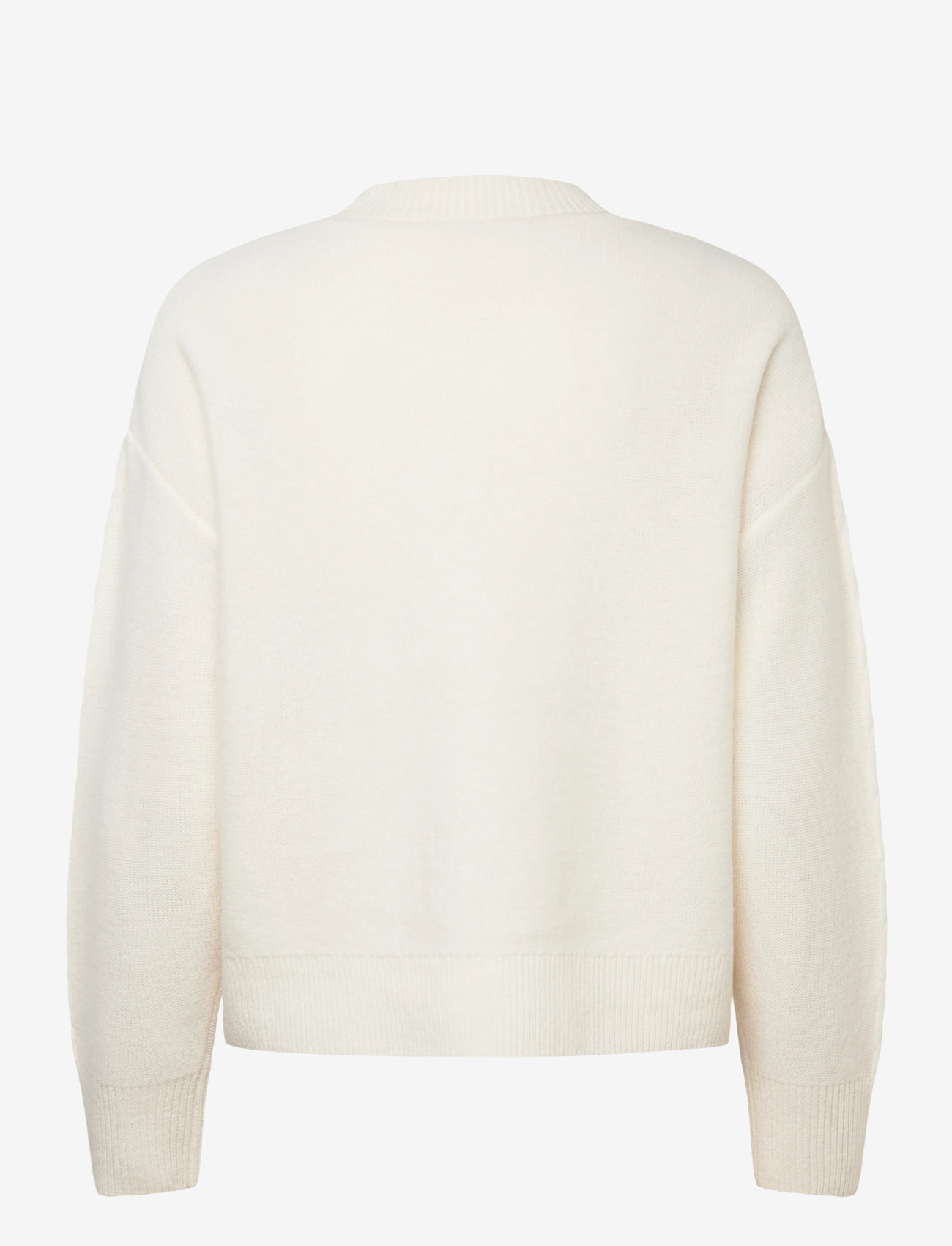 Love Lolina - Marcia Wool sweater - stickade tröjor - cream - 1