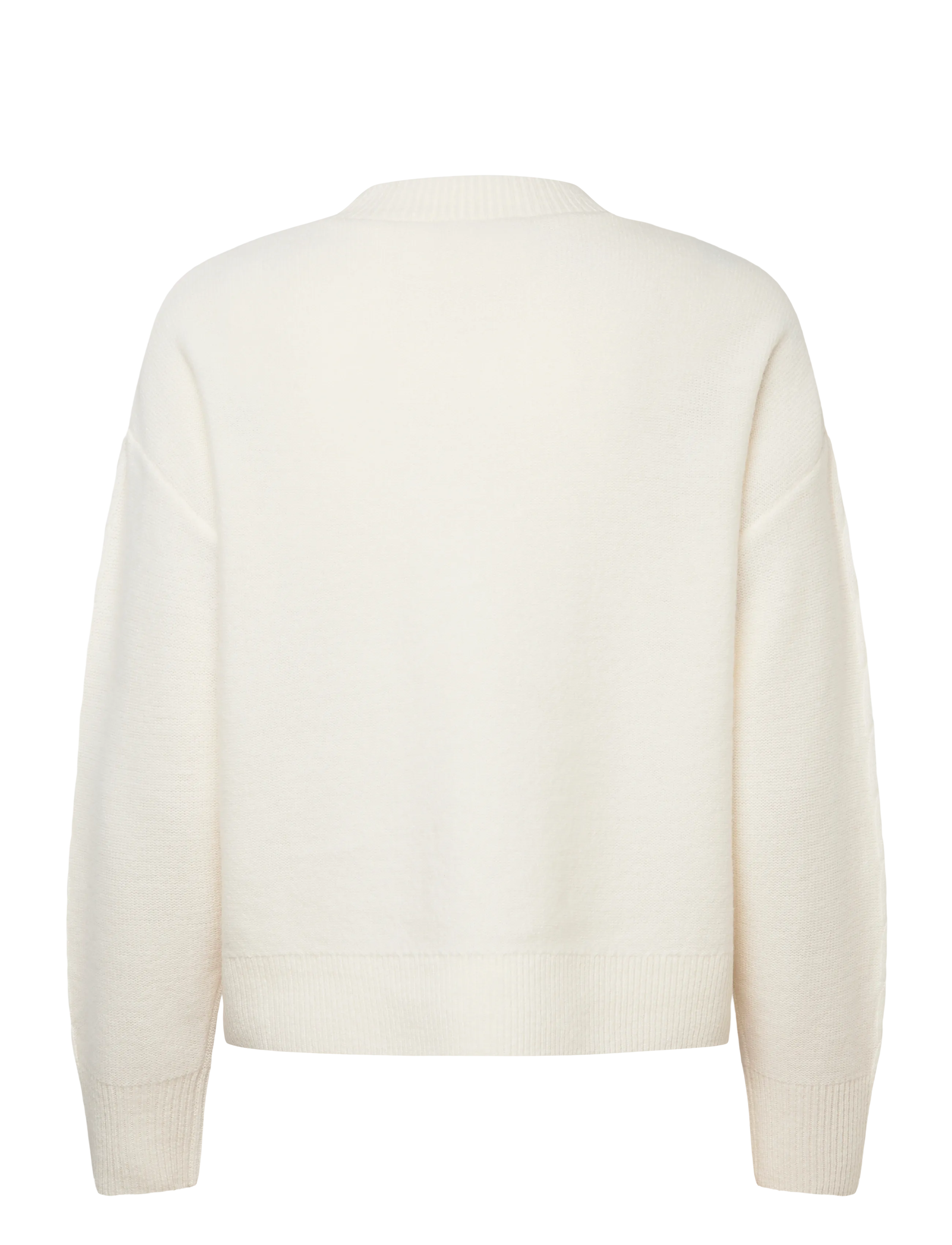 Love Lolina - Marcia Wool sweater - striktrøjer - cream - 1