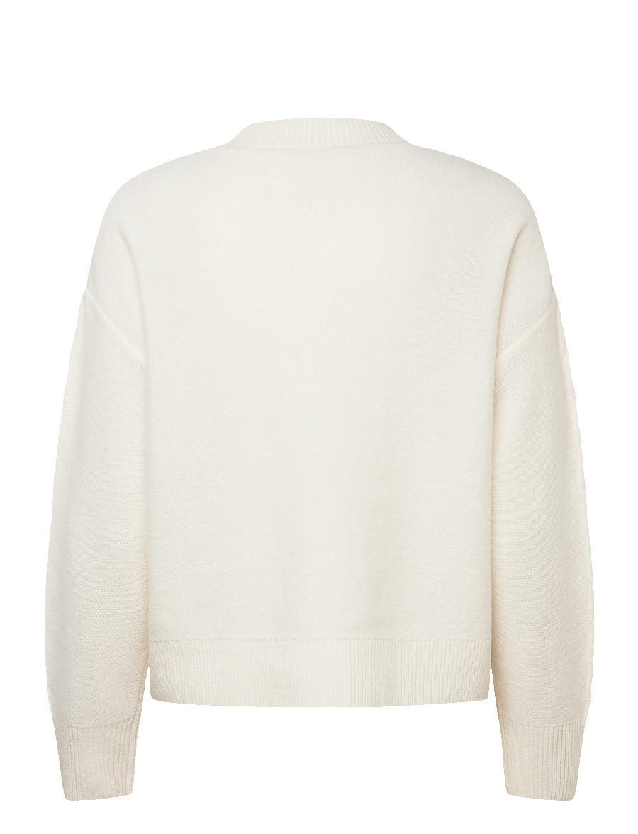 Love Lolina - Marcia Wool sweater - striktrøjer - cream - 1