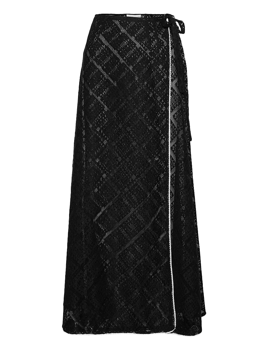 Love Lolina - Chelsea maxi cover up - wickelröcke - black - 0