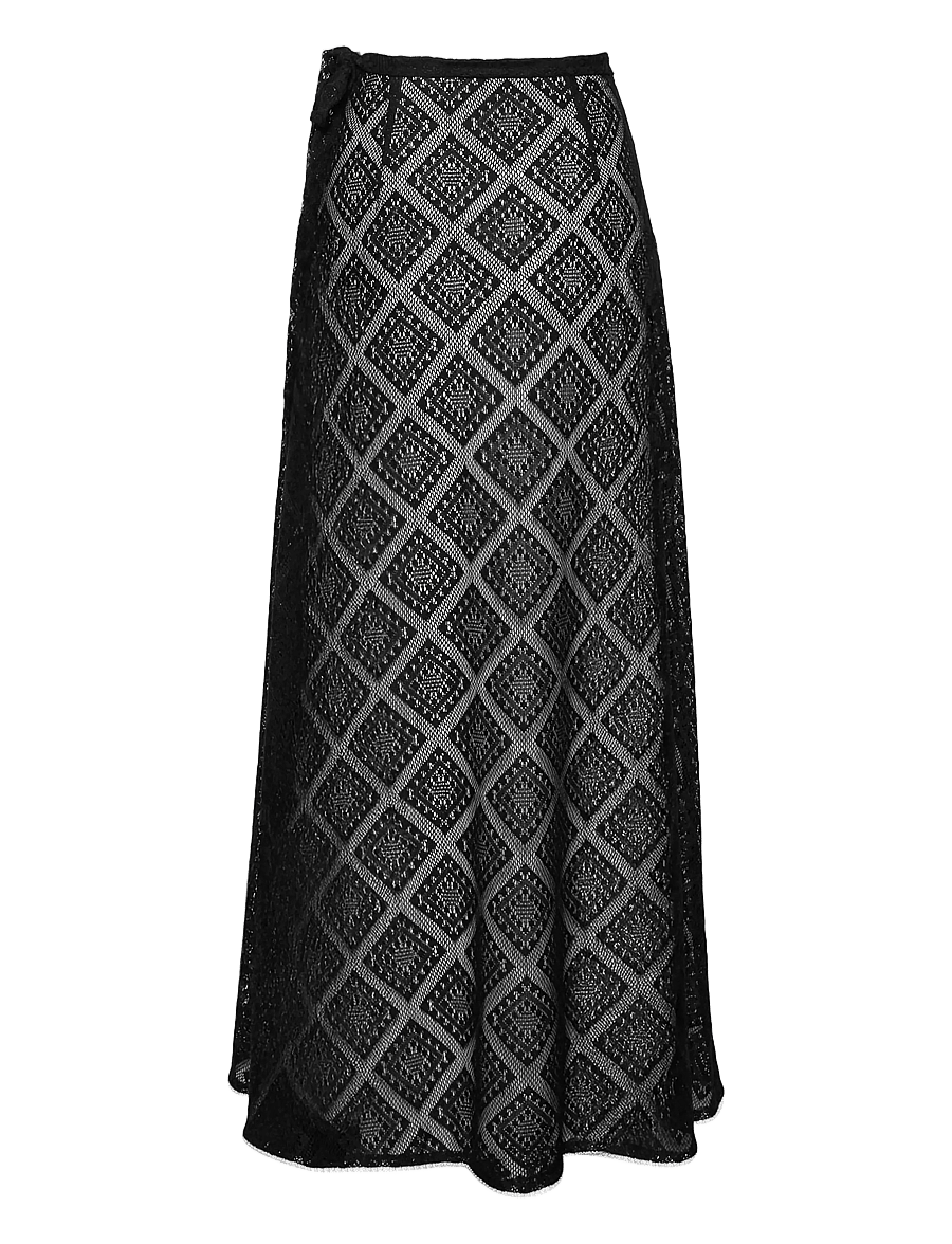 Love Lolina - Chelsea maxi cover up - wickelröcke - black - 1