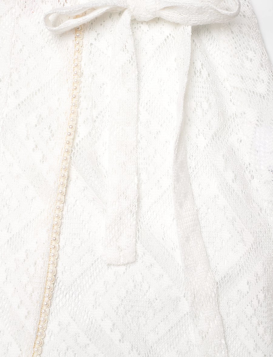 Love Lolina - Chelsea maxi cover up - slå-om-nederdele - white - 2
