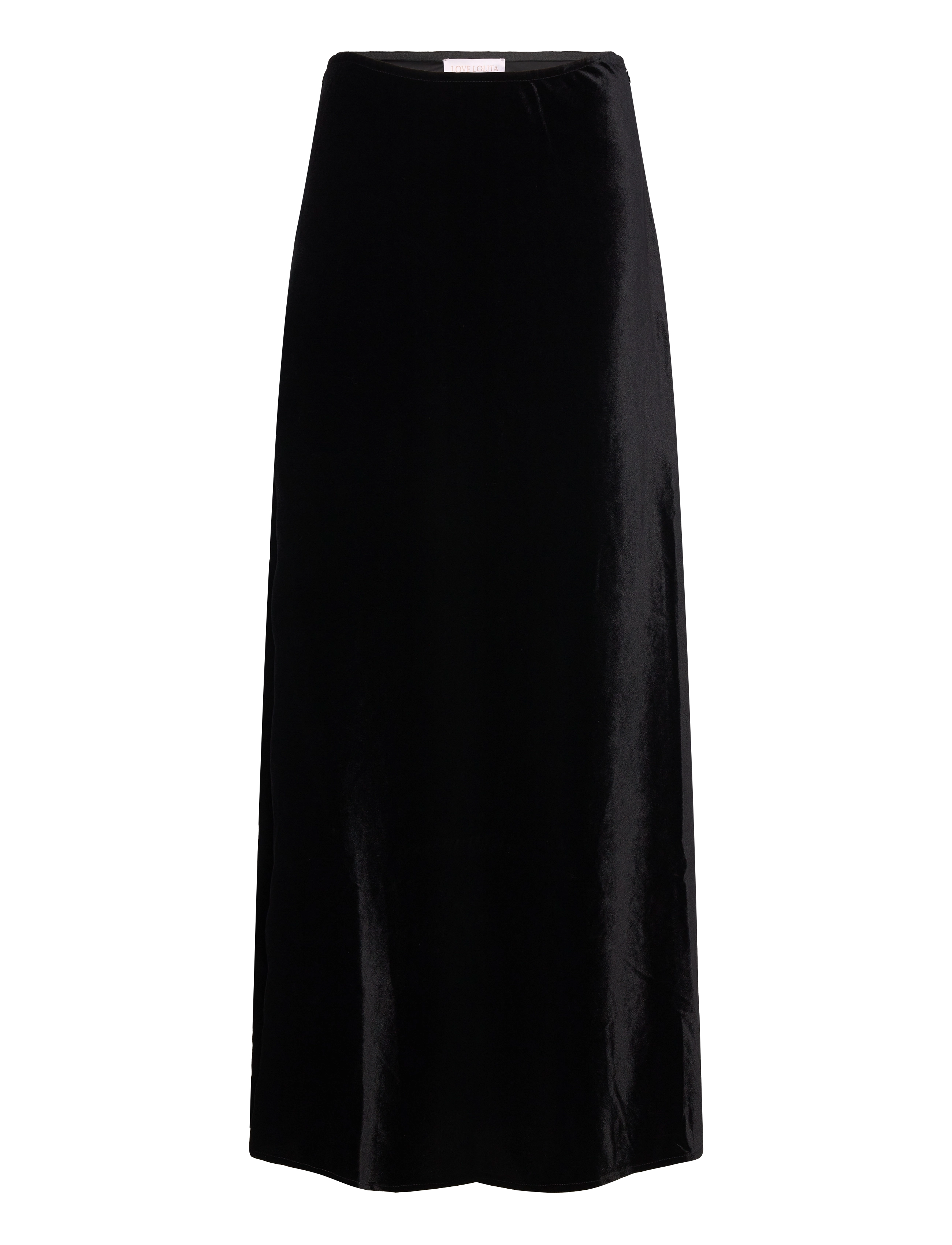 Love Lolina Laia maxi skirt - Love Lolina - BLACK VELVET / black