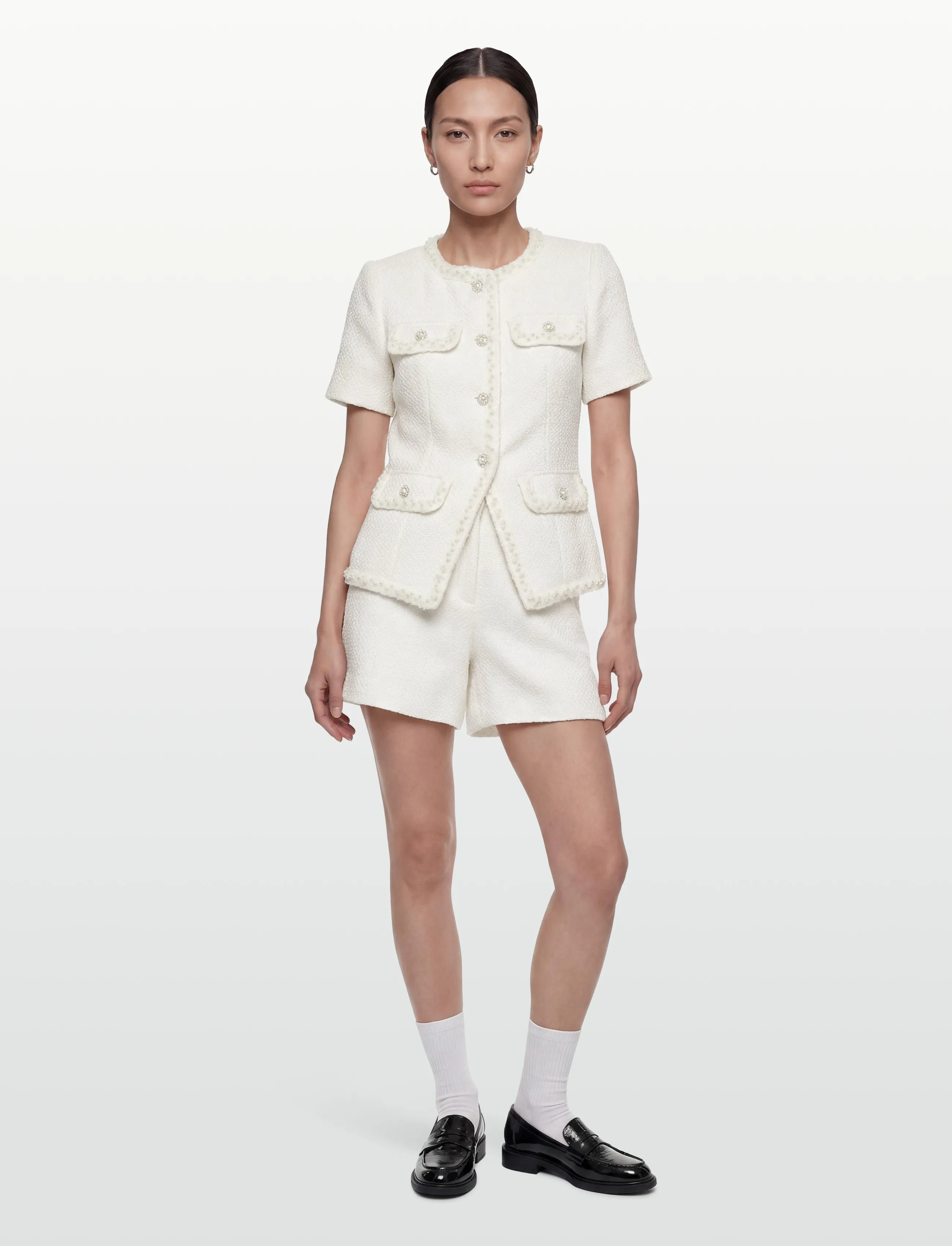 Love Lolina - Lilo Shorts - lühikesed vabaajapüksid - white - 0