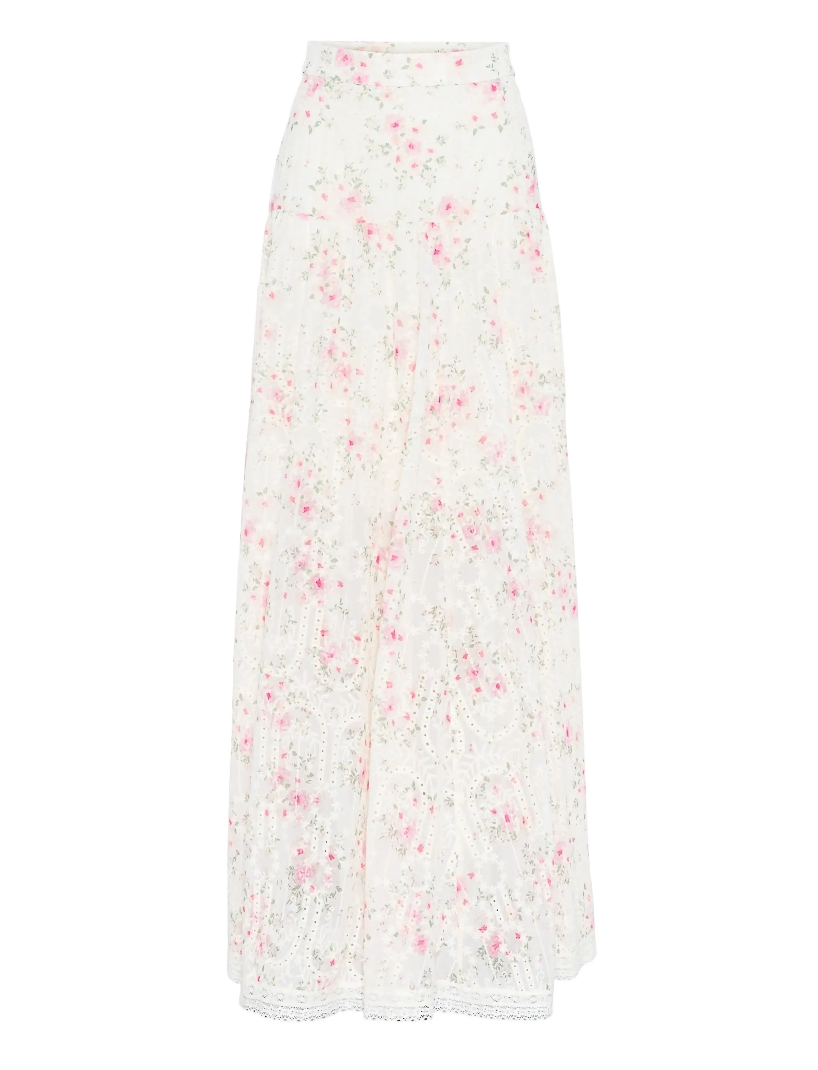 Love Lolina Melissa Maxi Skirt, XL, Pink, Nederdele > Maxi Nederdele, Dame